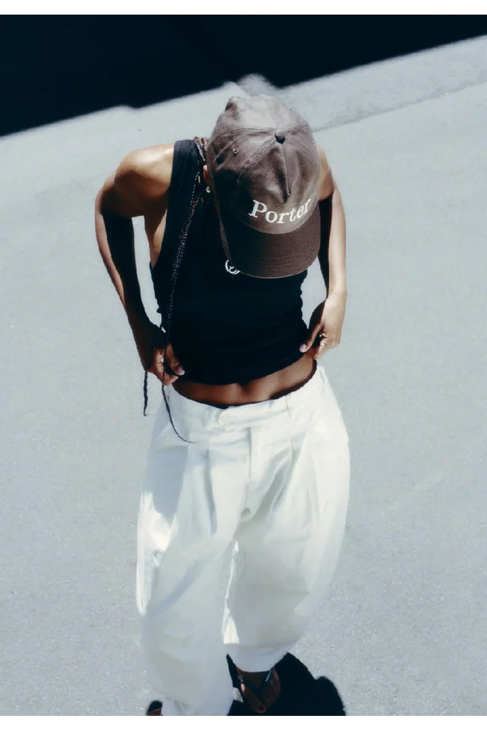 5 Panel Snapback Porter / Brown Twill - Image 4