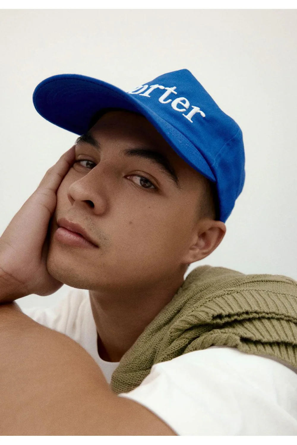 5 Panel Snapback Porter / Royal Blue Twill - Image 3