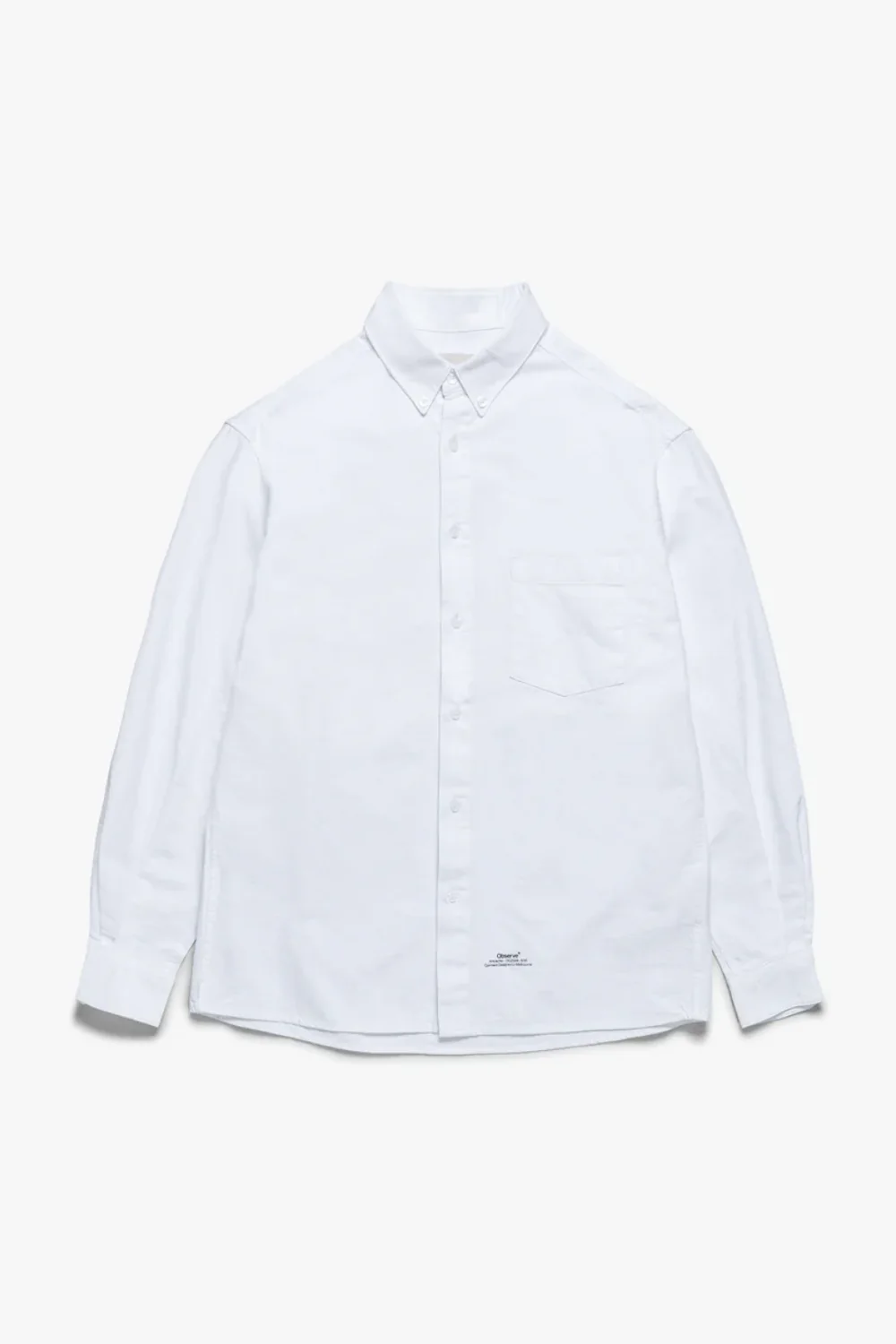 Article Stamp Oxford Shirt - White