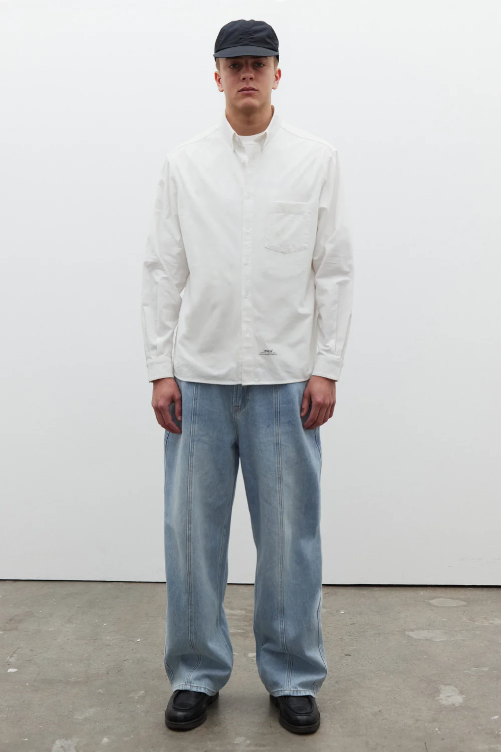 Article Stamp Oxford Shirt - White - Image 2