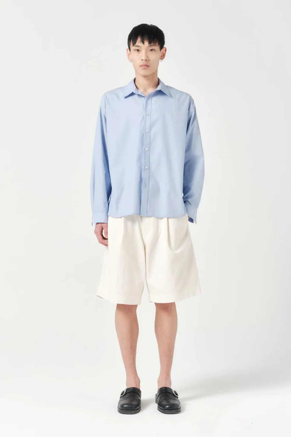ASHA JASPER - Executive Shirt - Soft Blue Fil-à-fil - Image 2