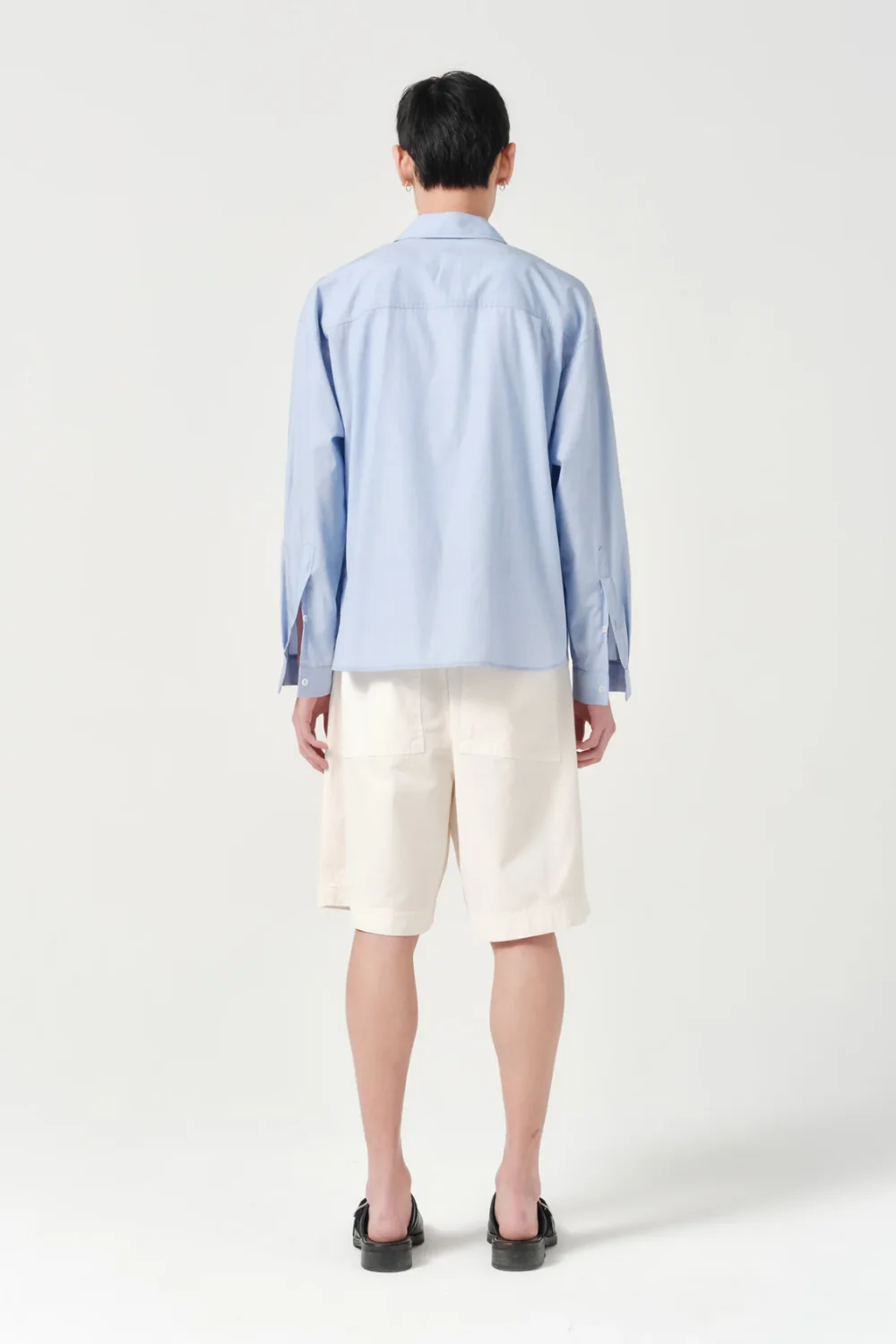 ASHA JASPER - Executive Shirt - Soft Blue Fil-à-fil - Image 3