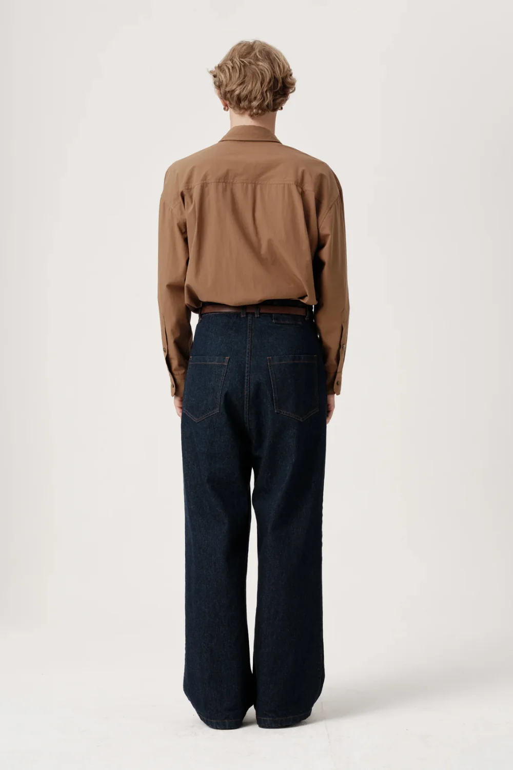 ASHA JASPER - Regular Italian Denim Trouser / Rinsed Indigo - Image 2
