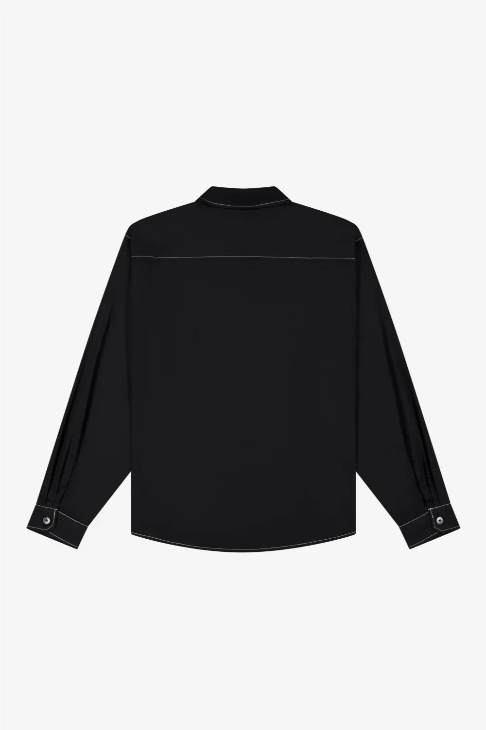 Porter James / Big Business Shirt Black Oxford + Contrast Stitch - Image 3