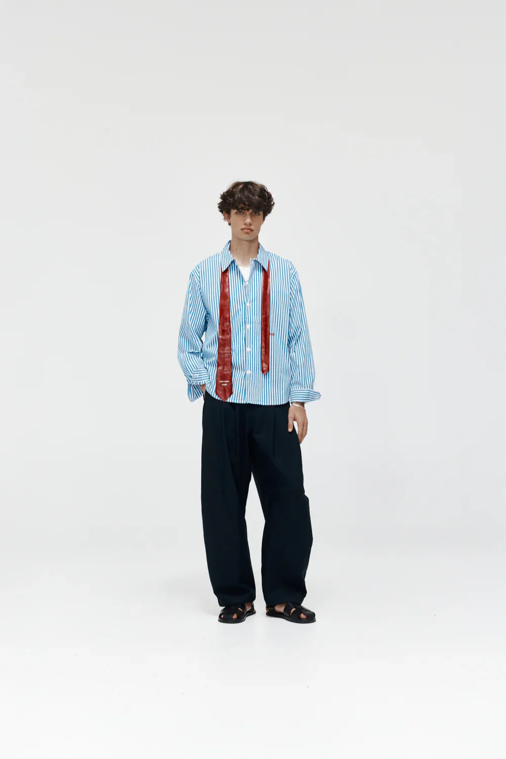 Big Business Shirt Hucks Stripe ( Blue White) - Image 3