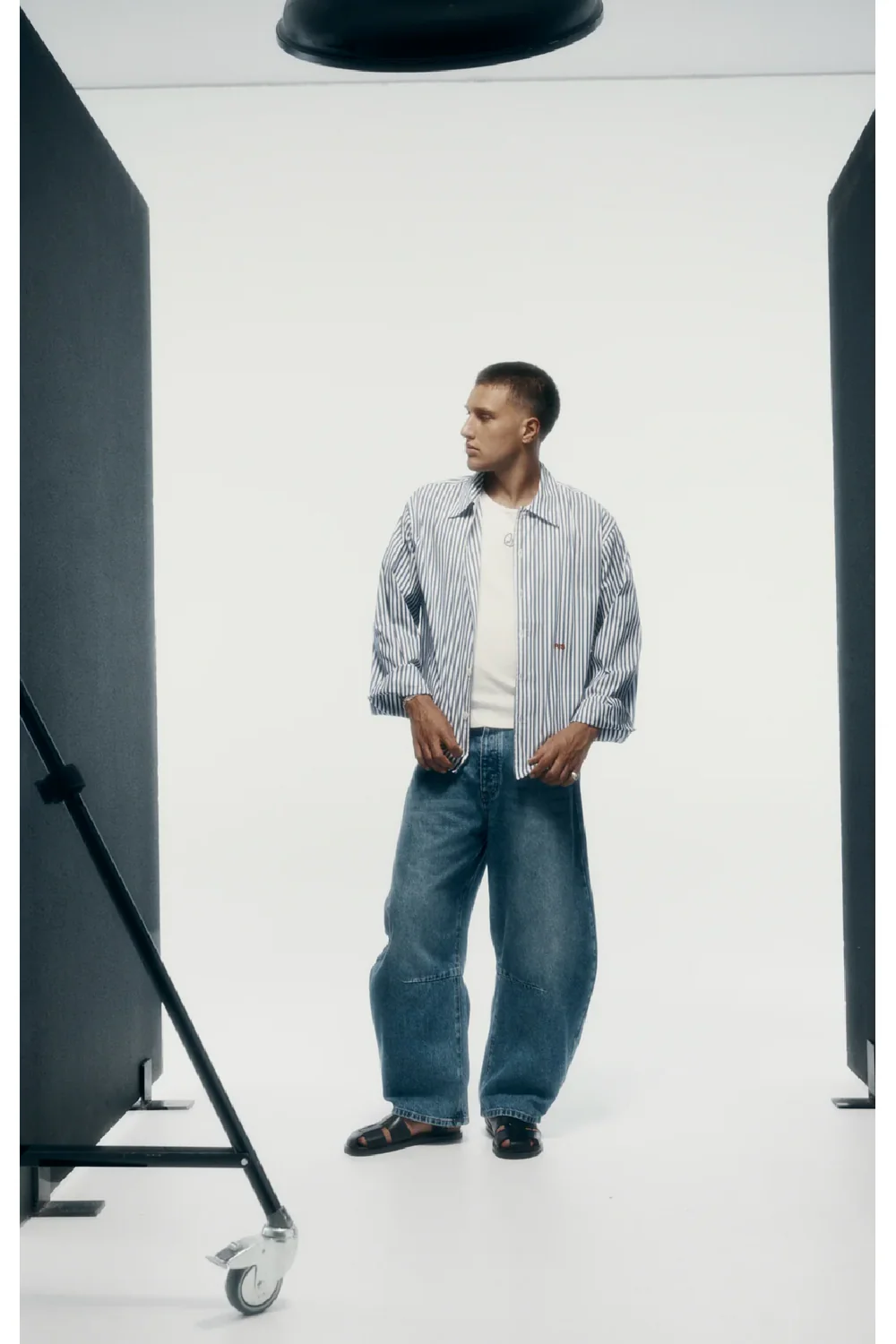 Big Business Shirt - Navy Stripe - Image 3