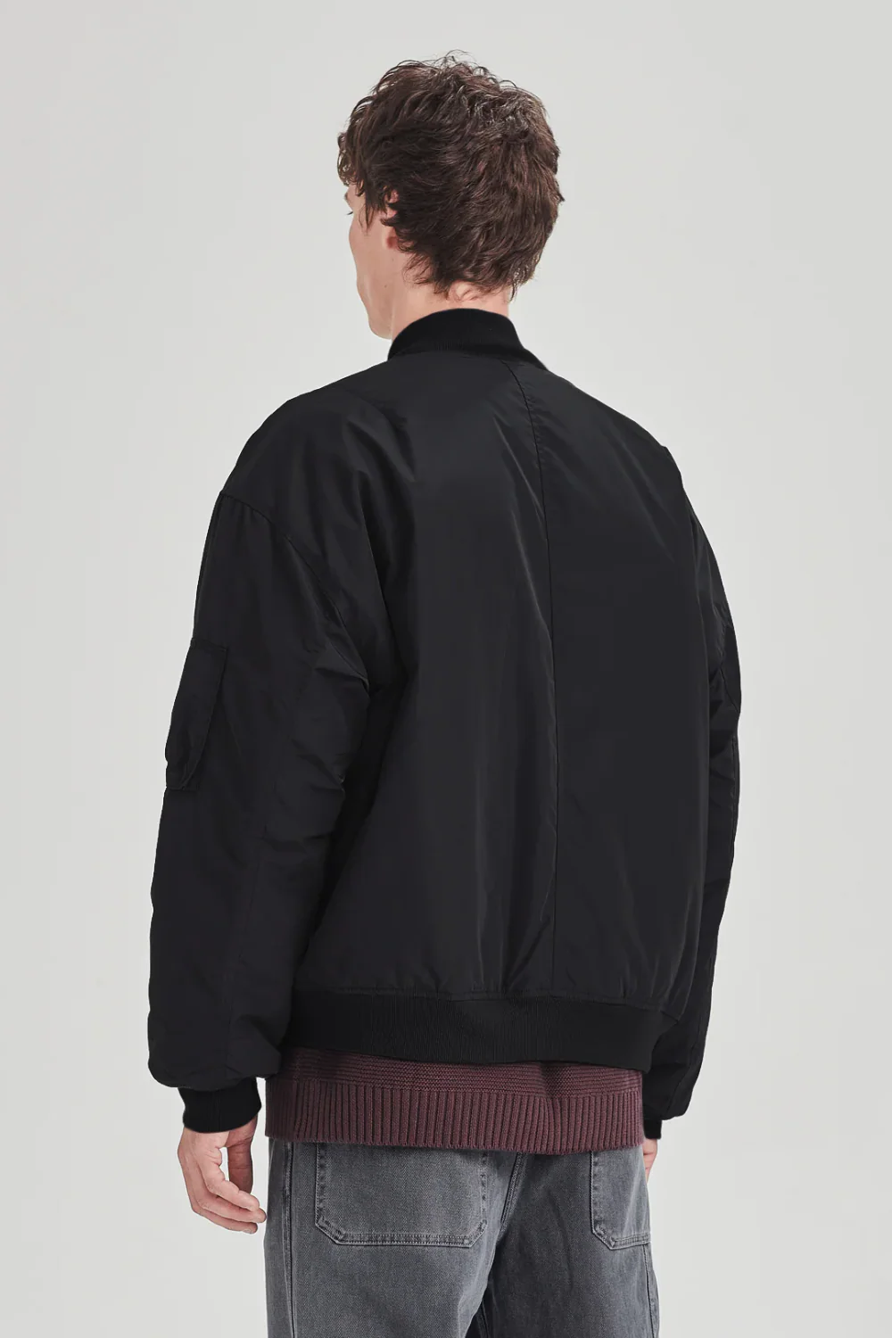 BOMBER JACKET - BLACK - Image 3