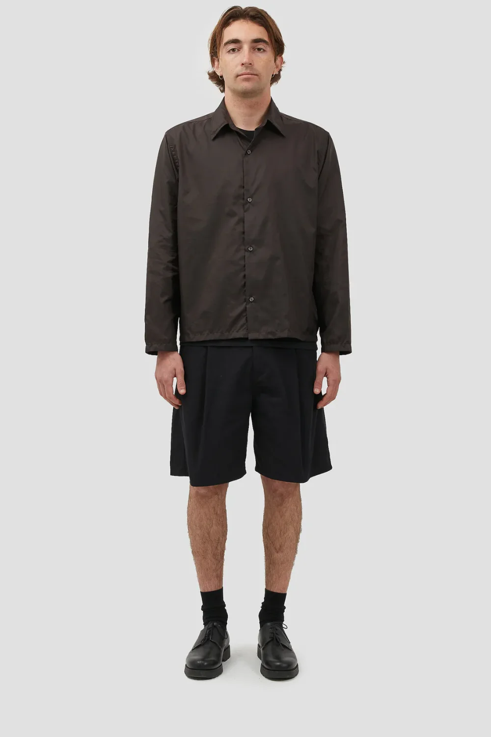 Box Shirt Nylon Brown