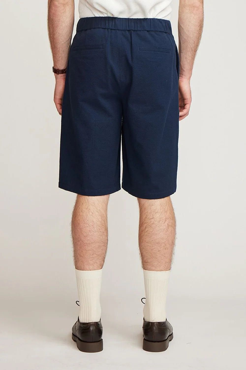 Brother Wolf Seersucker Shorts Navy - Image 3