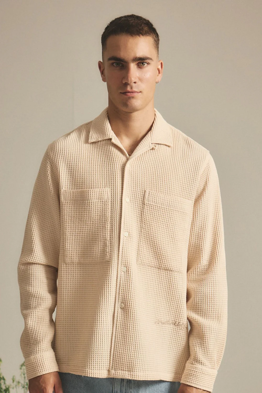 Brotherwolf - Buckley L/S Shirt - Cream - Image 2