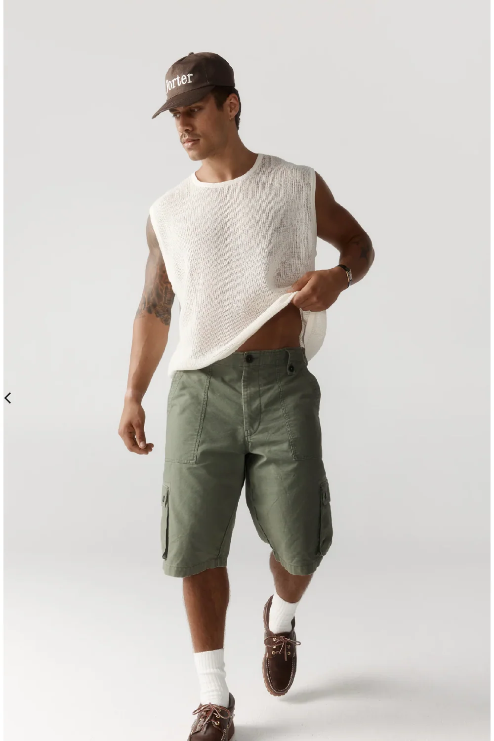 Cargo Shorts  Washed Olive - Image 2