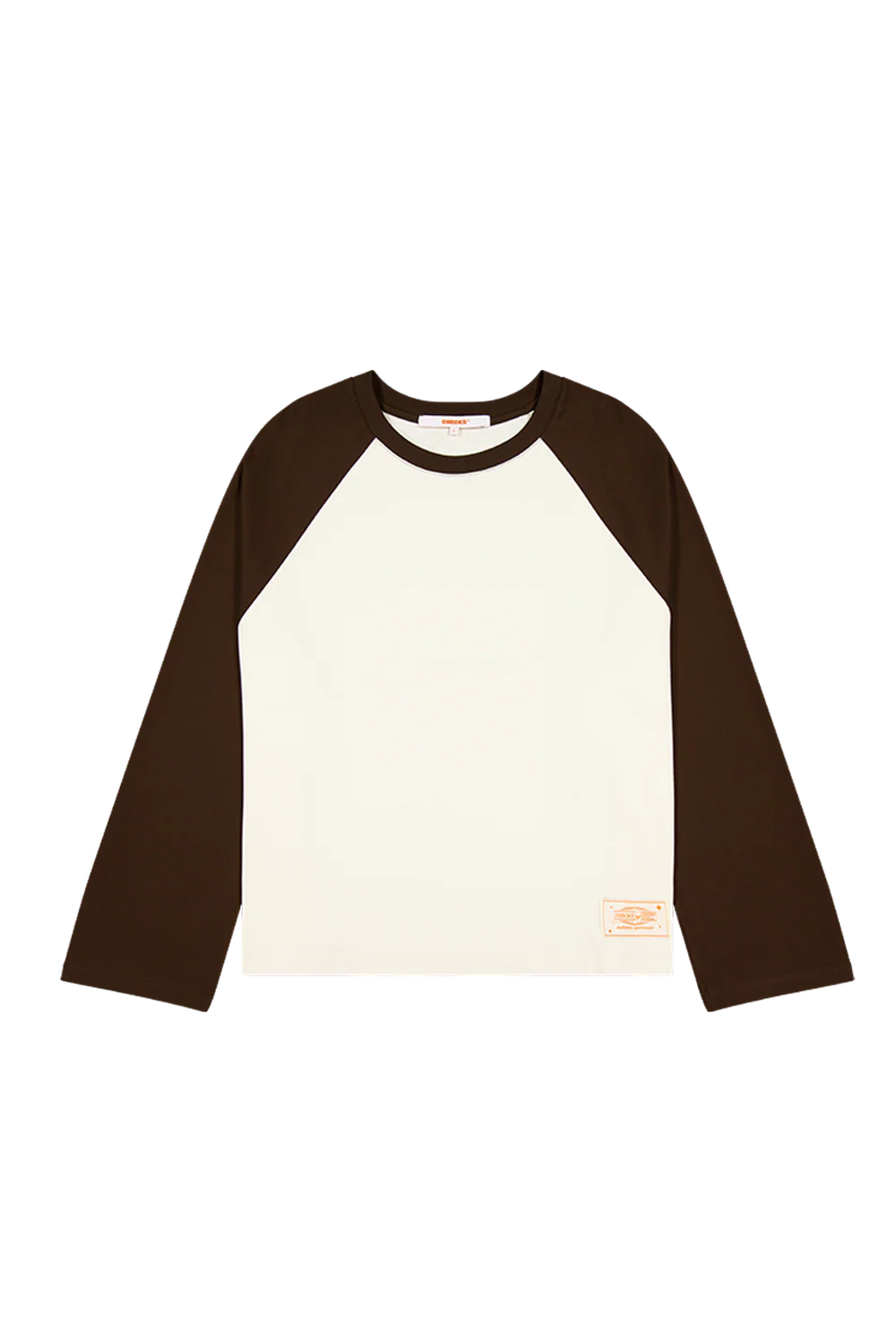 Checks - Crew Raglan - Cream/Brown