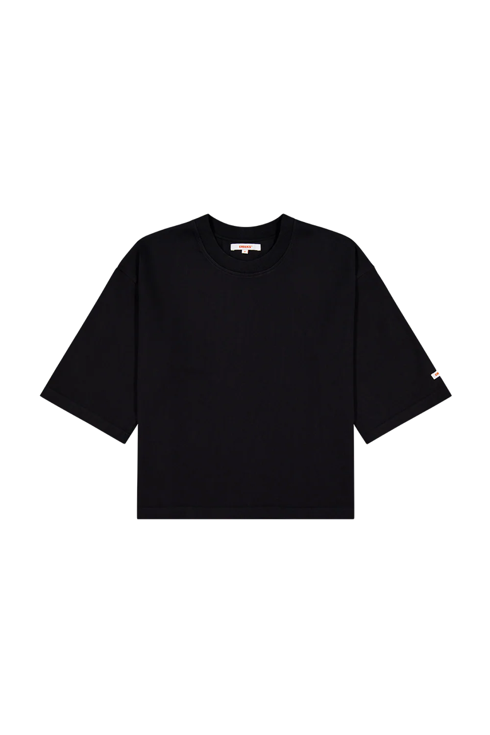 Checks - Wide Tee - Black