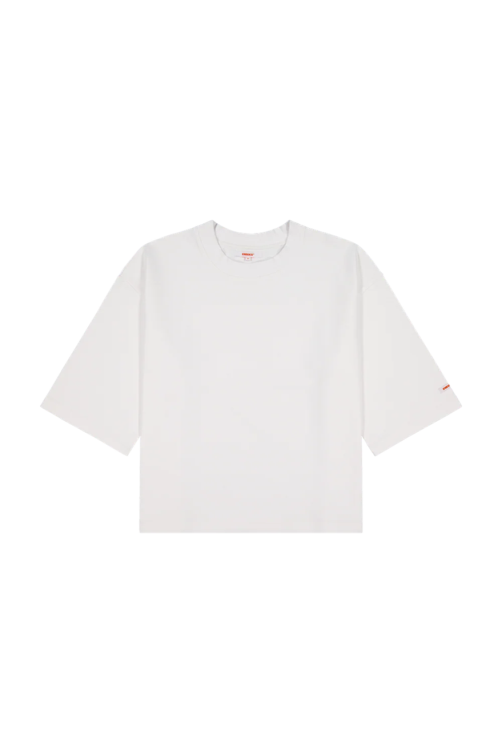 Checks - Wide Tee - White