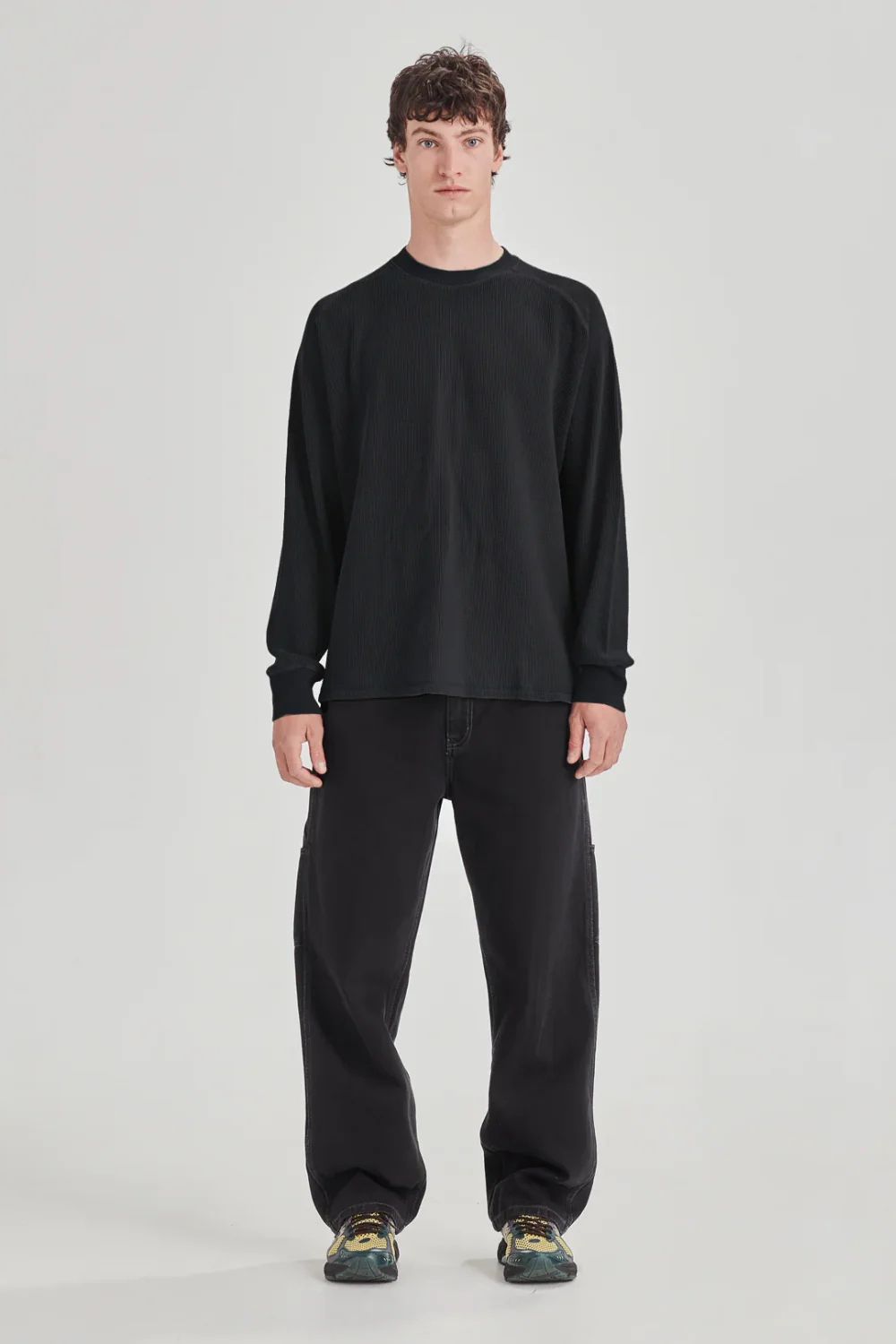 COMMONERS HEAVY WAFFLE / VINTAGE BLACK
