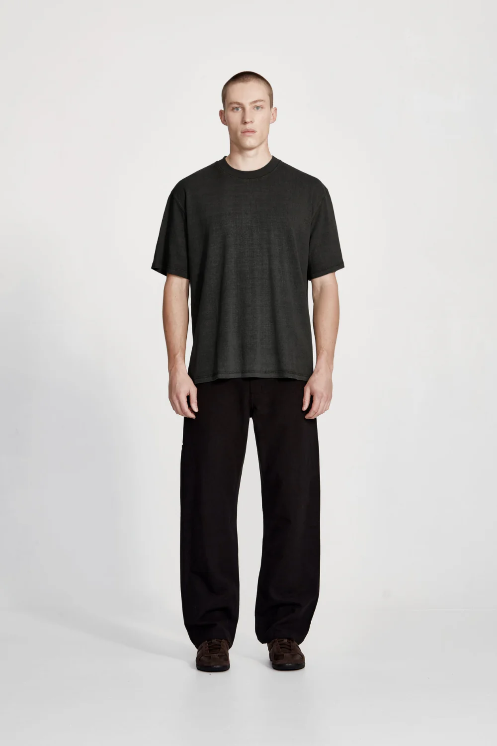 Commoners Hemp Jersey Studio Tee, Vintage Black - Image 3