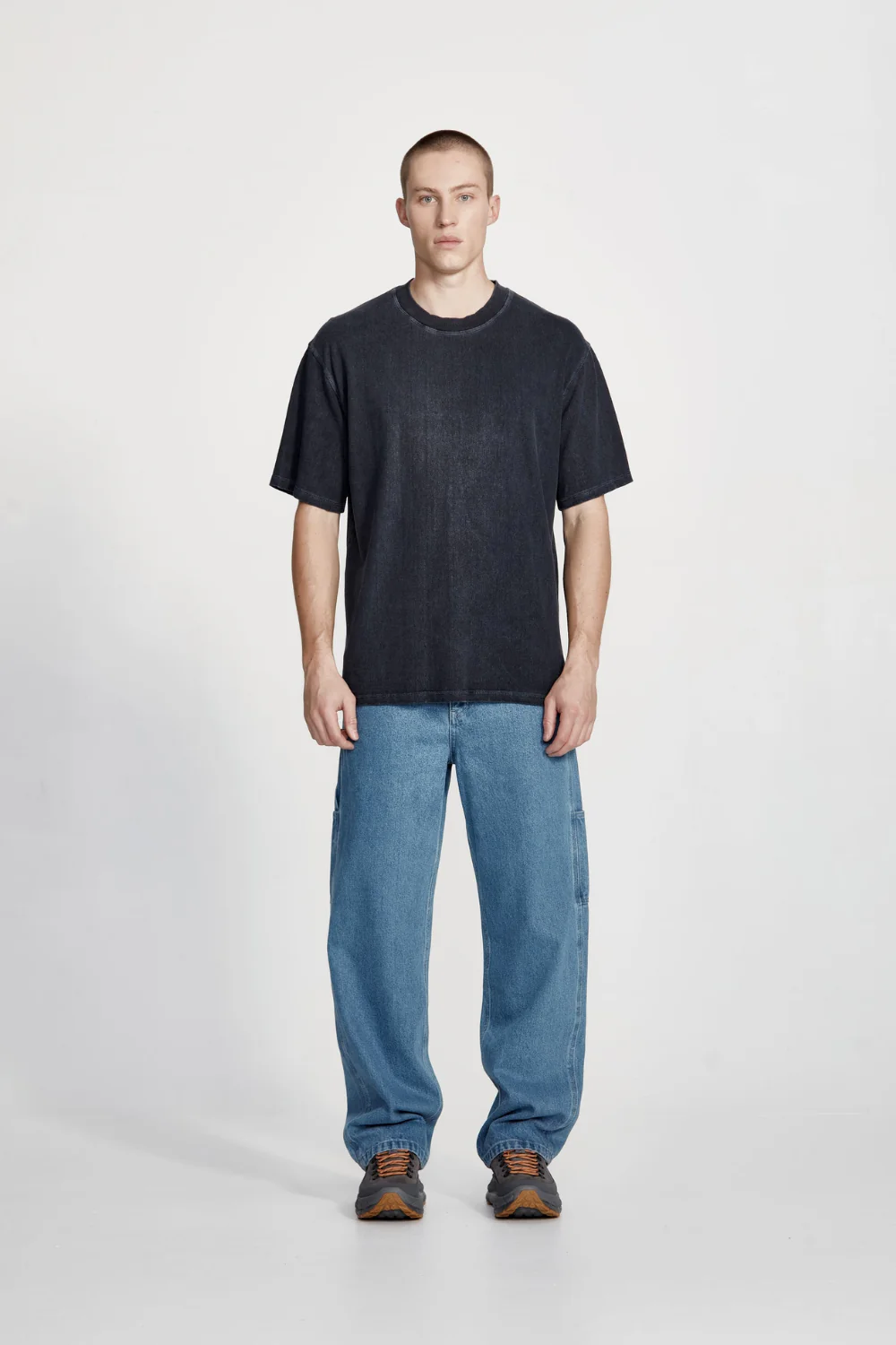 Commoners Hemp Jersey Studio Tee, Vintage Midnight - Image 3