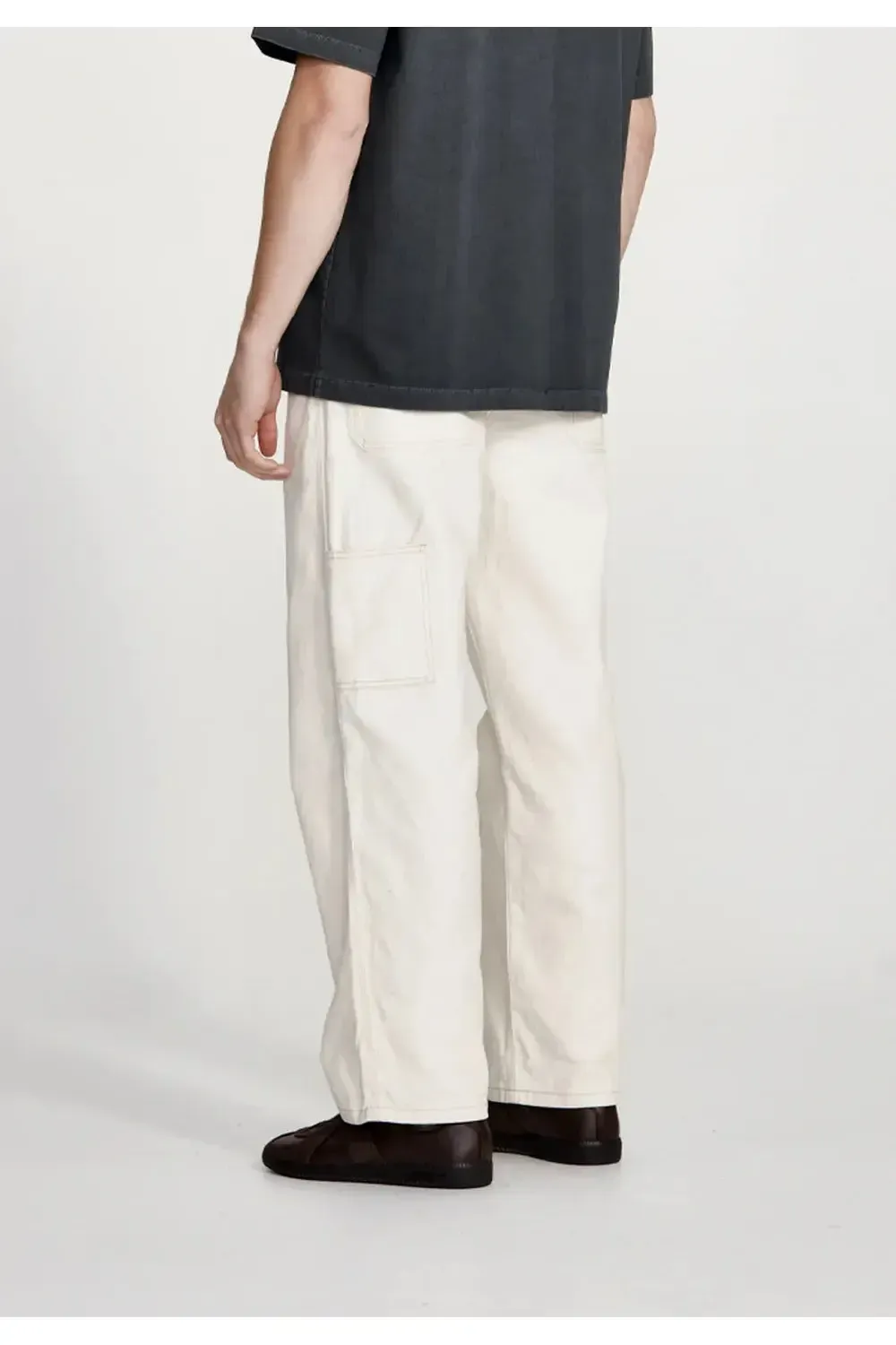 Commoners Mens Carpenter Pant Vintage Ecru - Image 3