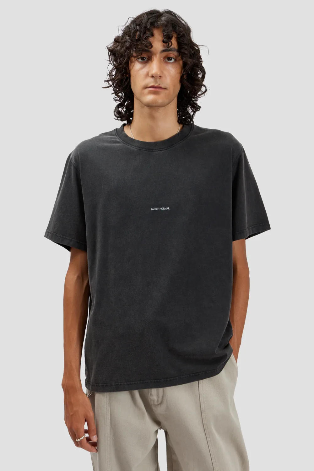 Core Logo T-Shirt Washed Black - Image 2