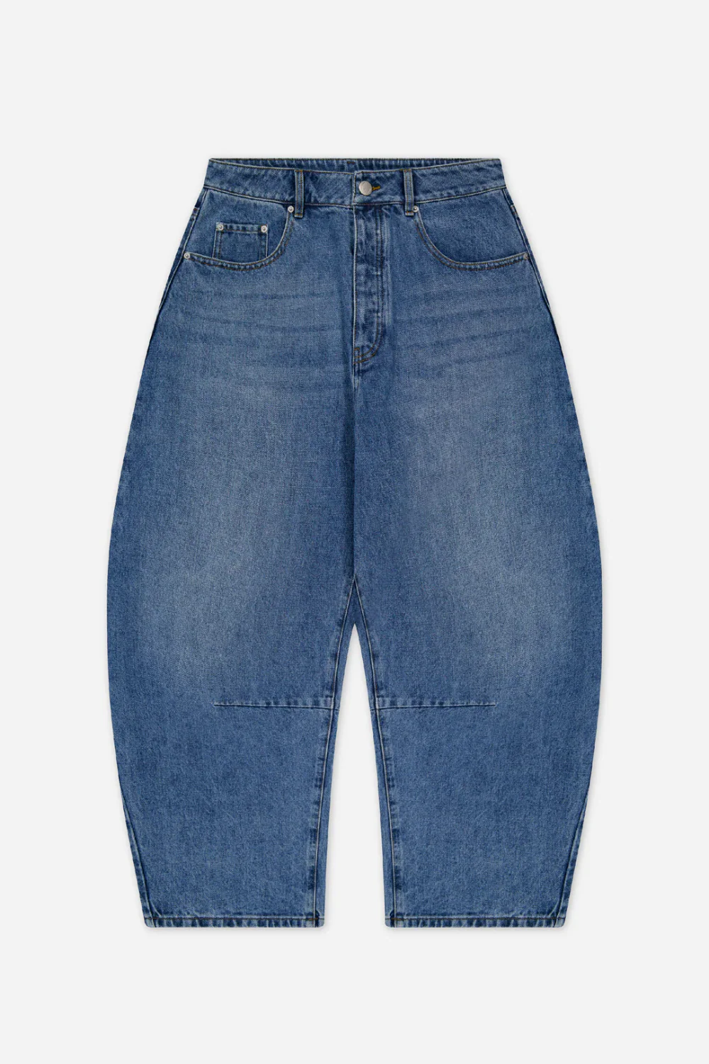 PORTER JAMES - Dart-Knee Denim - Light-Mid Wash