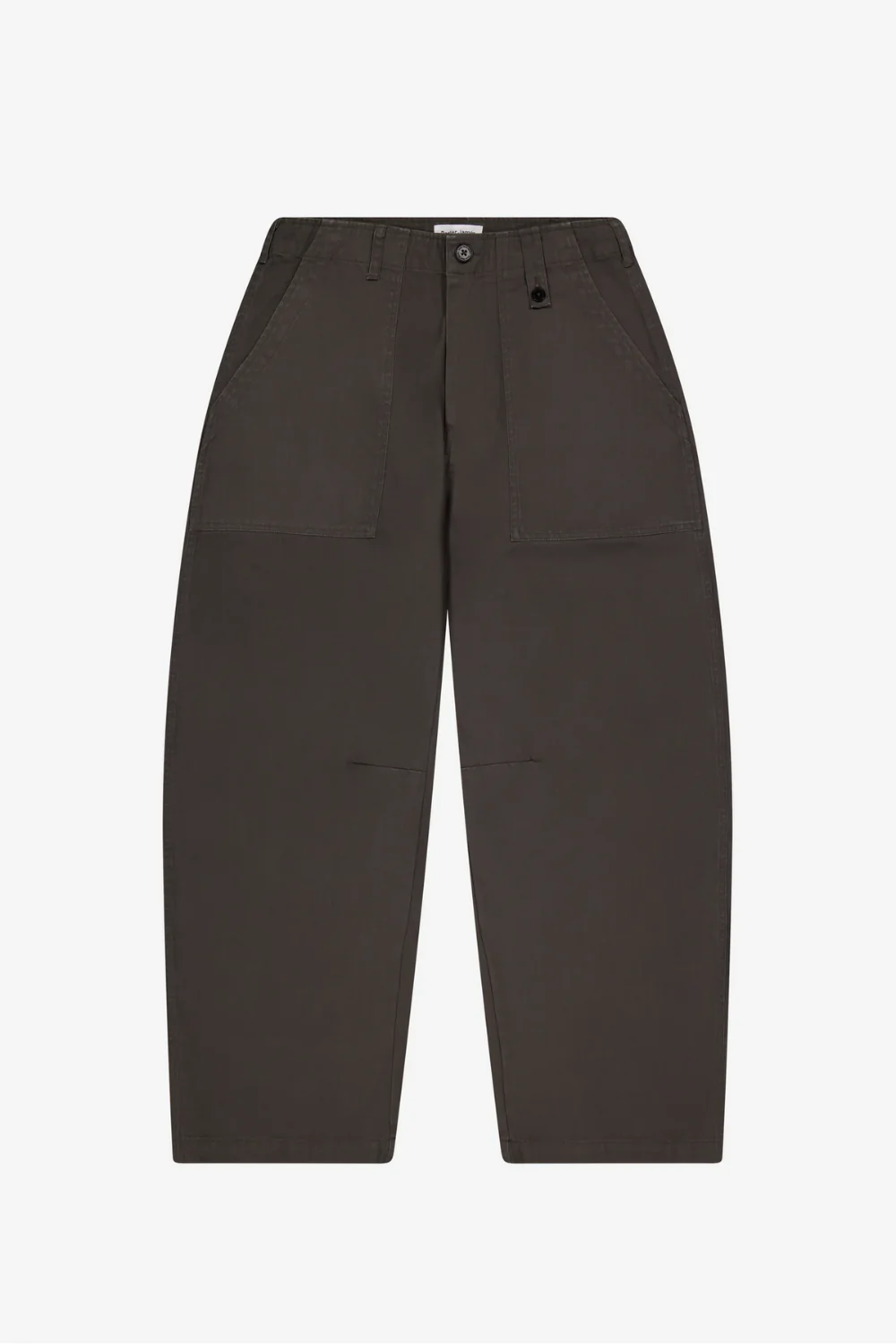 Porter James / Dart-Knee Fatigue Pants Charcoal Herringbone