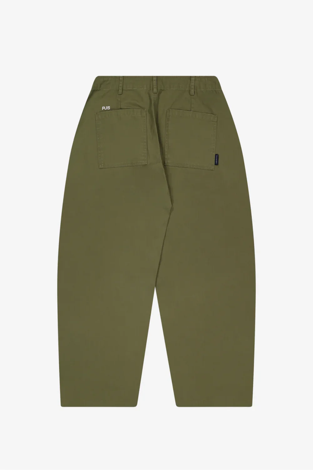 Porter James / Dart-Knee Fatigue Pants Olive Herringbone - Image 3