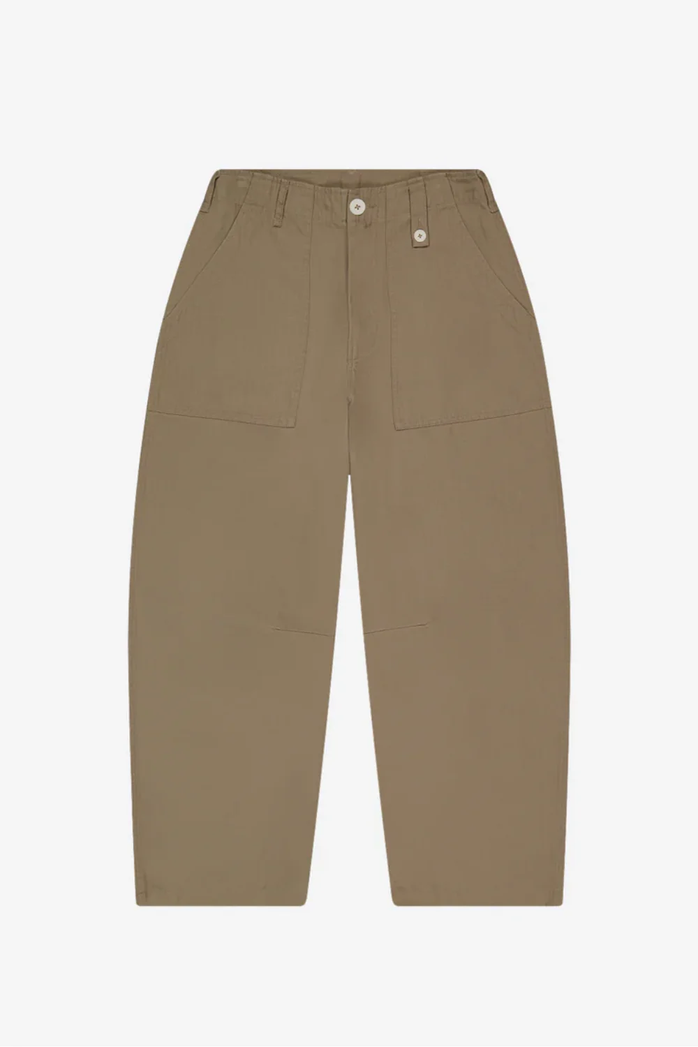 Porter James / Dart-Knee Fatigue Pants Taupe Herringbone