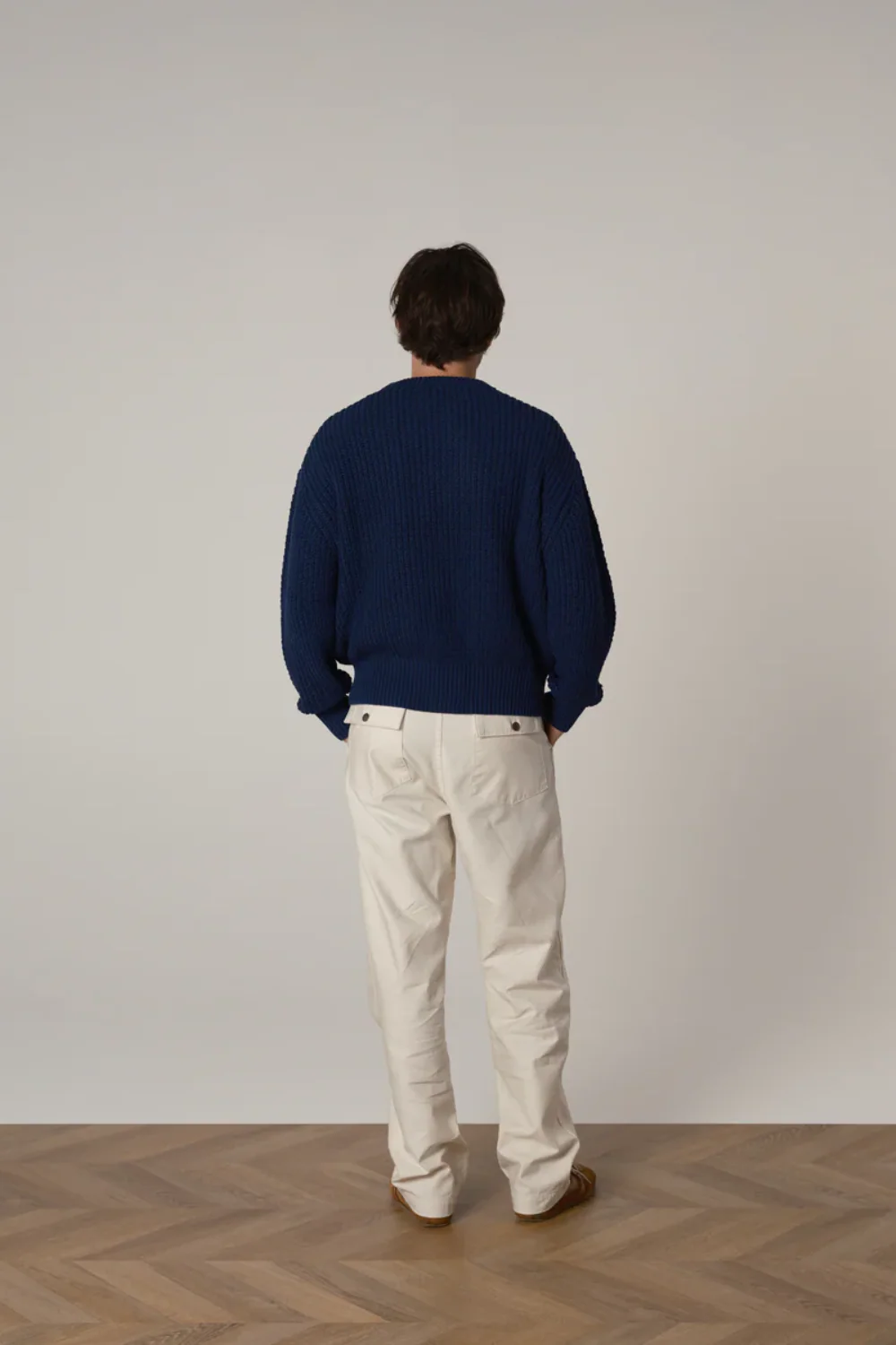 Every Other Thursday - Fishermans Knit - Navy - Image 3