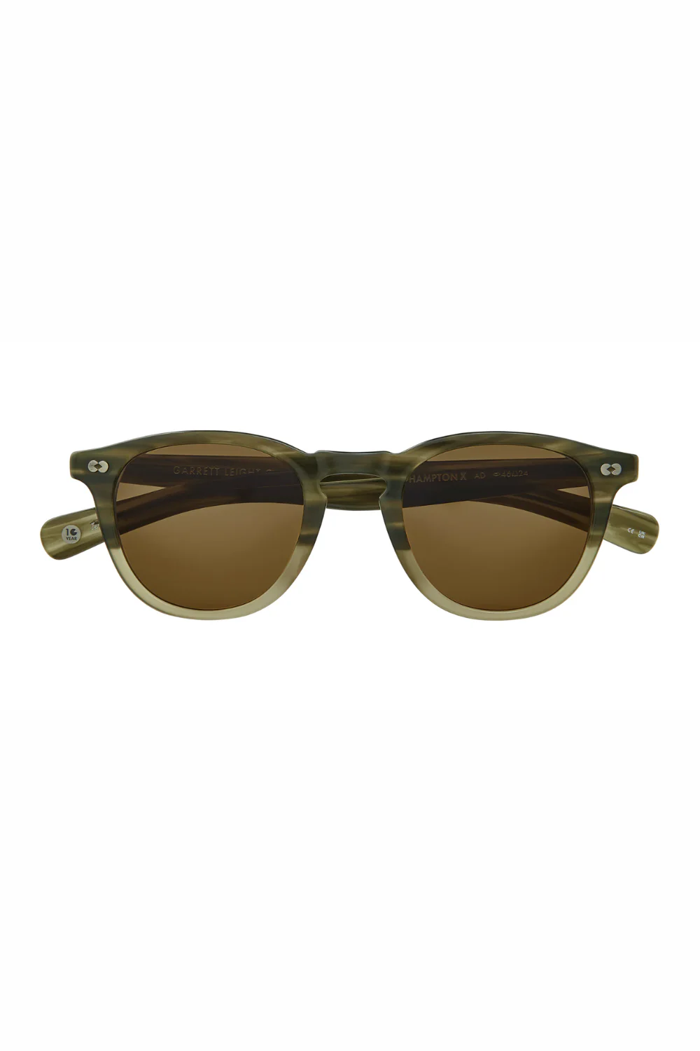 Garrett Leight Hampton X Sun - Army Drift/Pure Coffee - Image 4