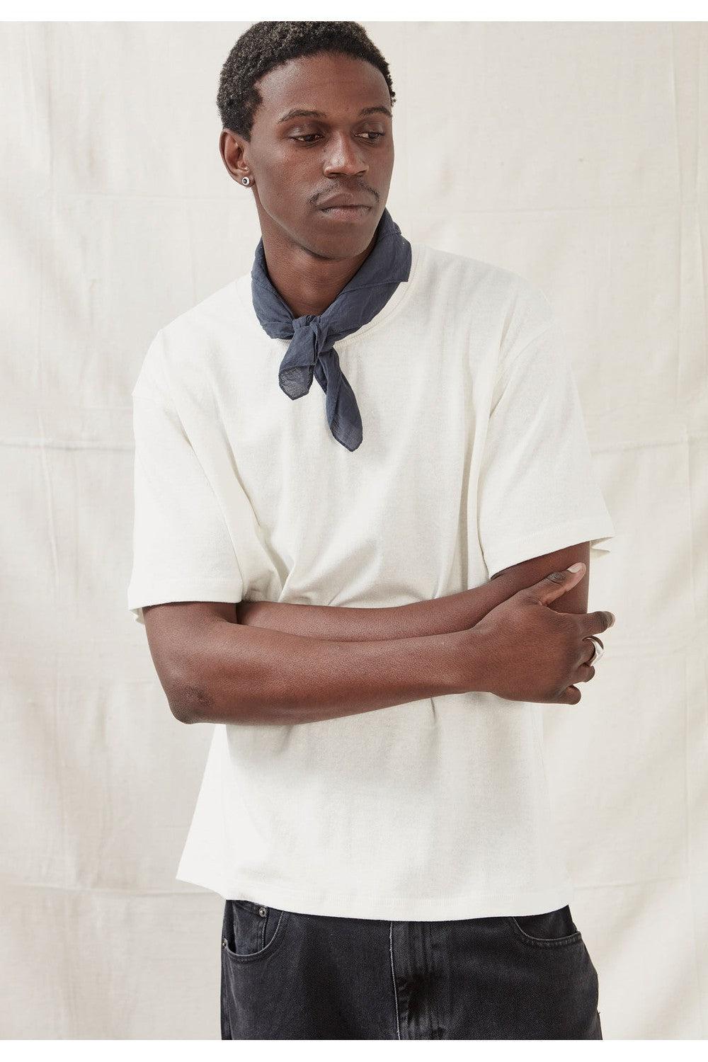 Commoners Hemp Jersey SS Tee - Rice White