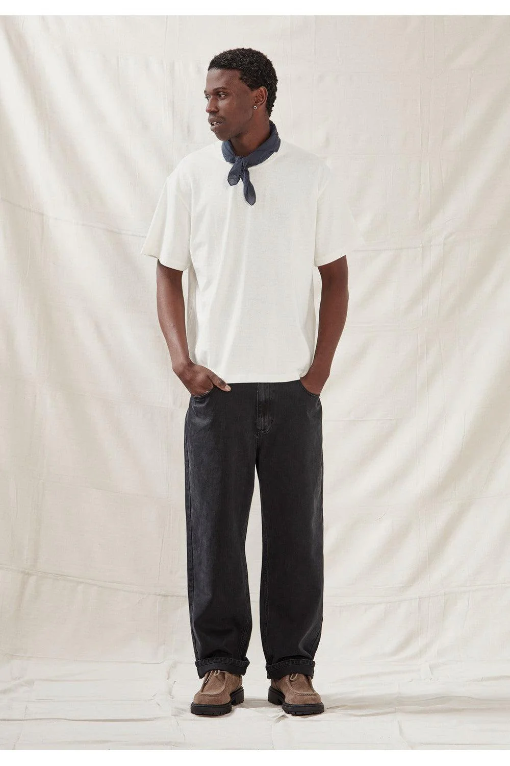 Commoners Hemp Jersey SS Tee - Rice White - Image 2