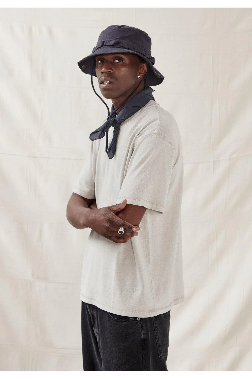 Commoners Hemp Jersey SS Tee Vintage Stone