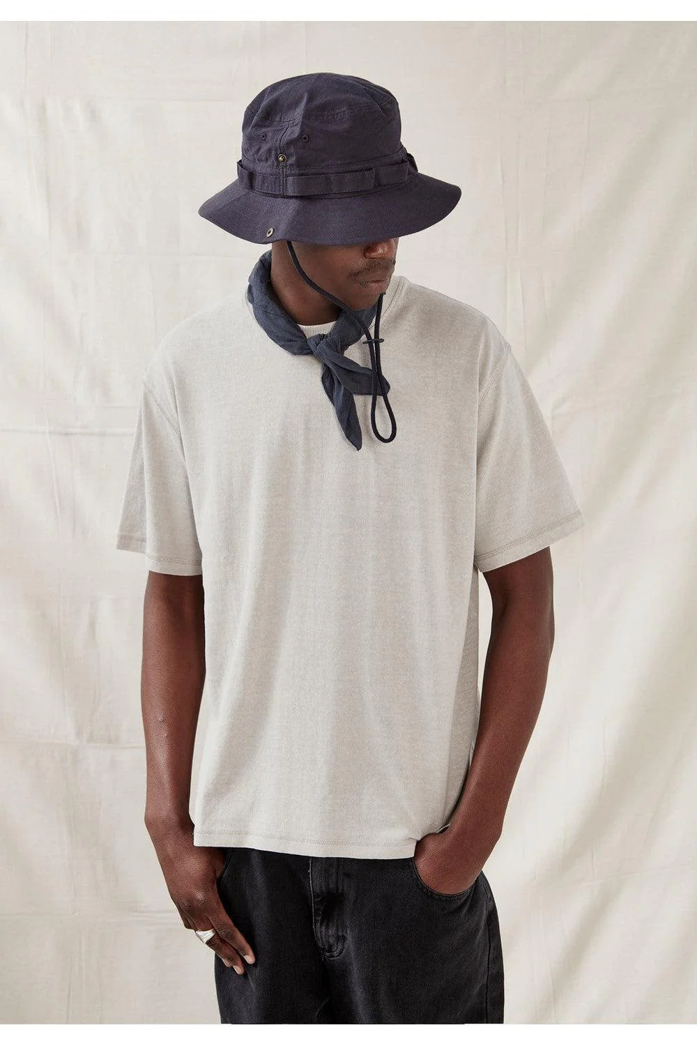 Commoners Hemp Jersey SS Tee Vintage Stone - Image 3