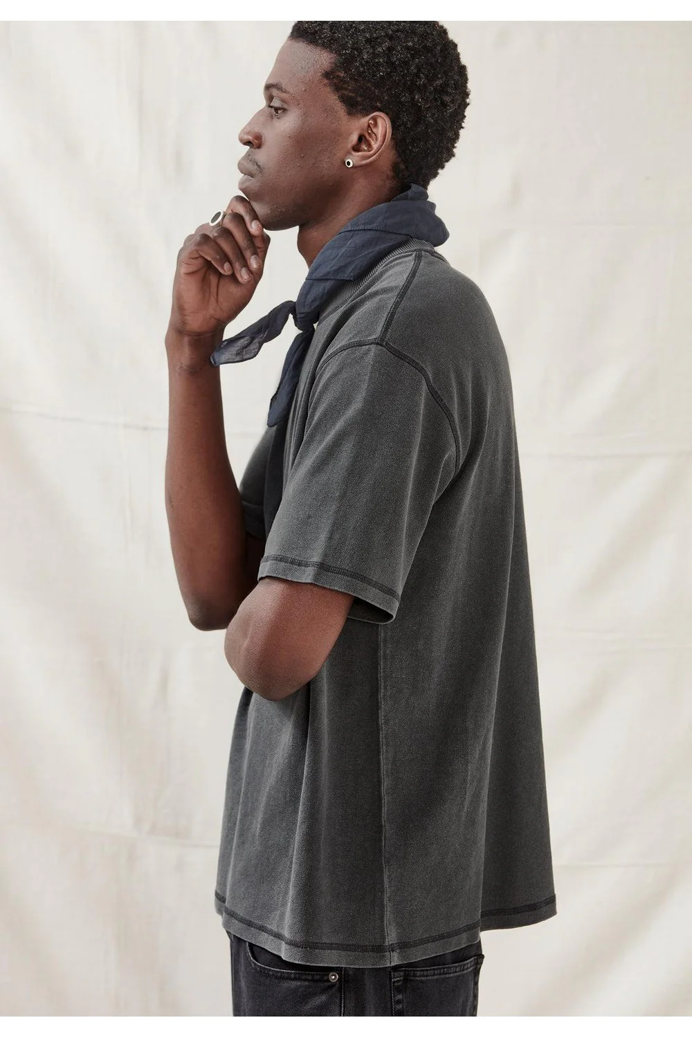 Commoners Hemp Jersey SS Tee Vintage Grey - Image 2