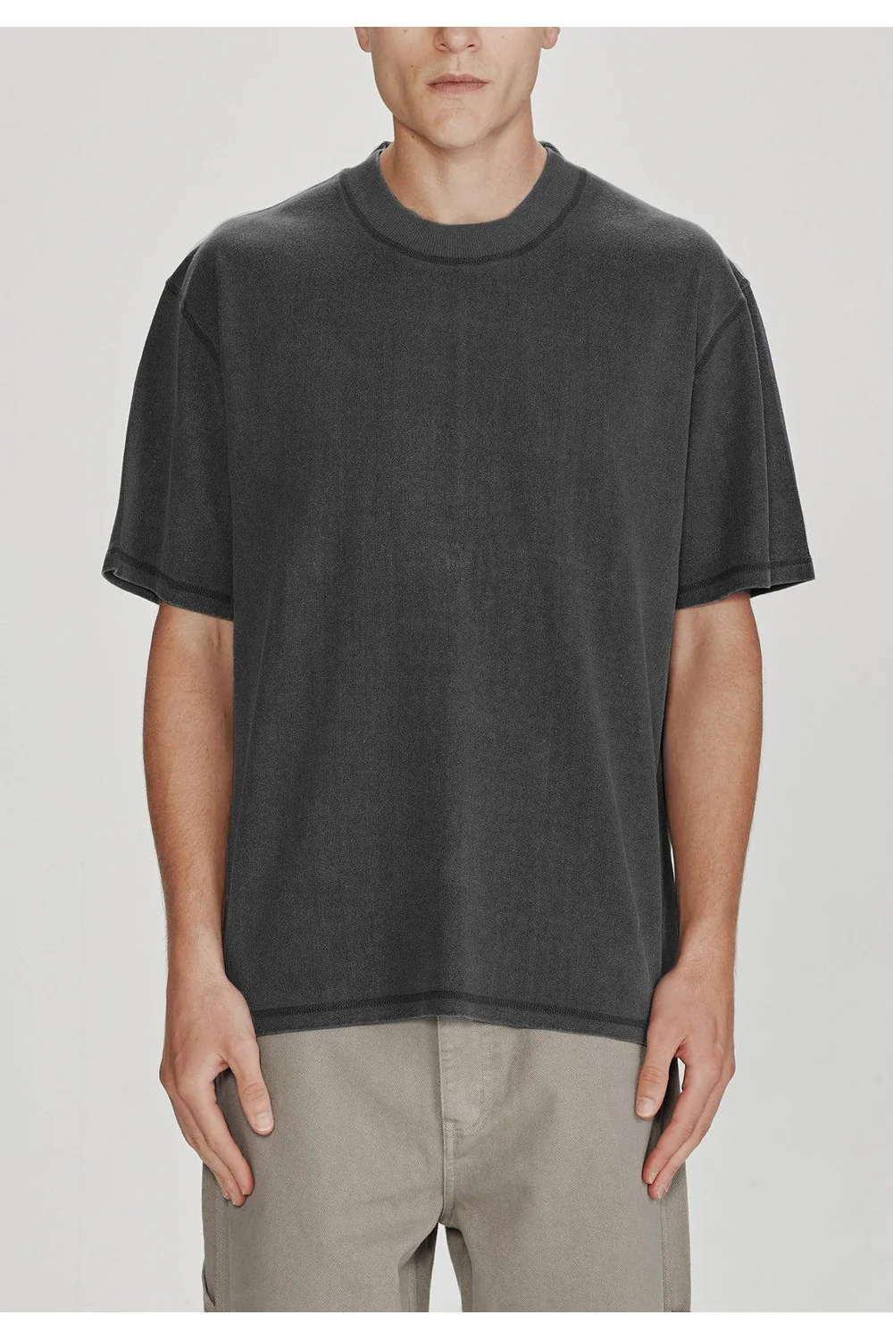 Commoners Hemp Jersey SS Tee Vintage Grey - Image 3