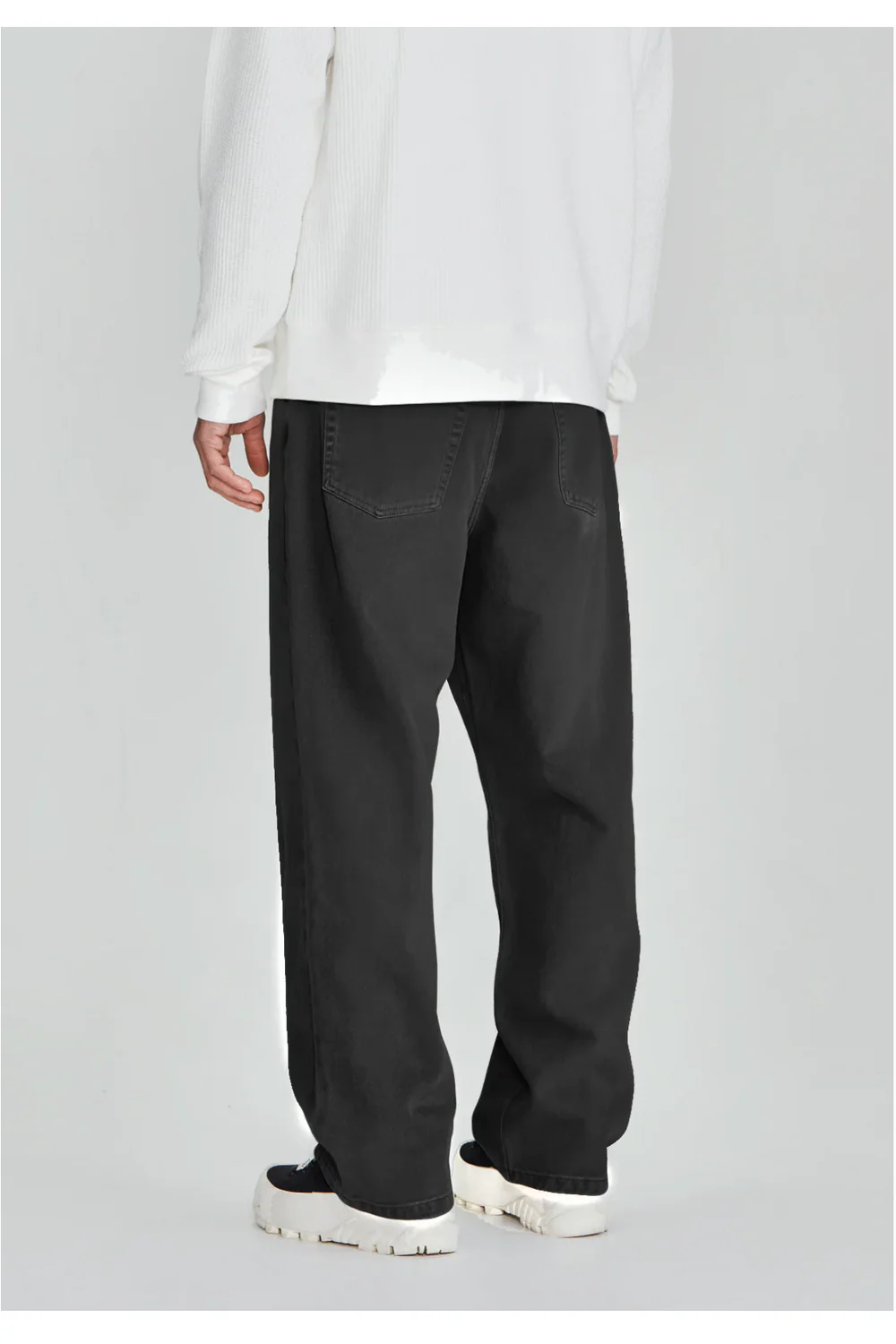 LOOSE FIT DRILL JEAN, VINTAGE BLACK - Image 3