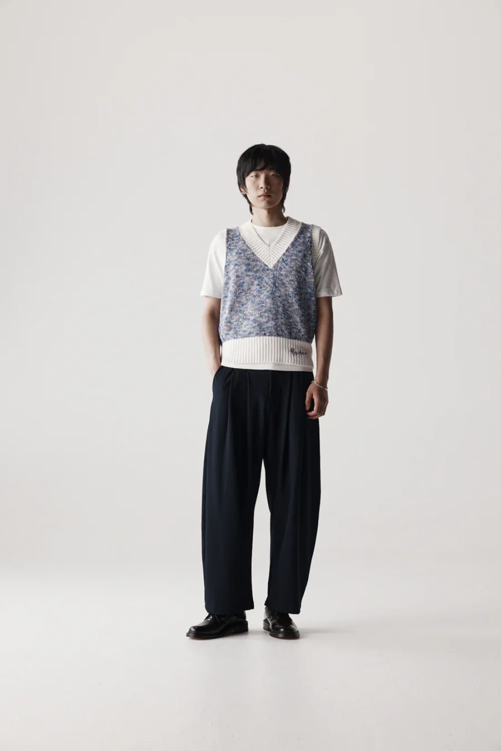 Mélange Vest - Blue - Image 2
