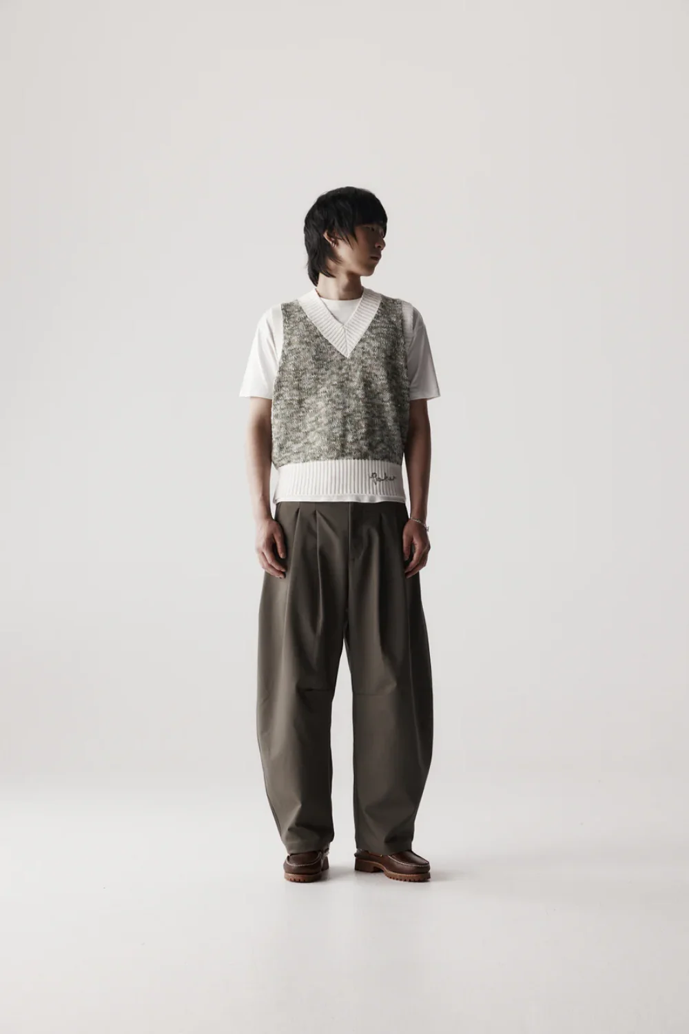Mélange Vest - Green Mélange - Image 2