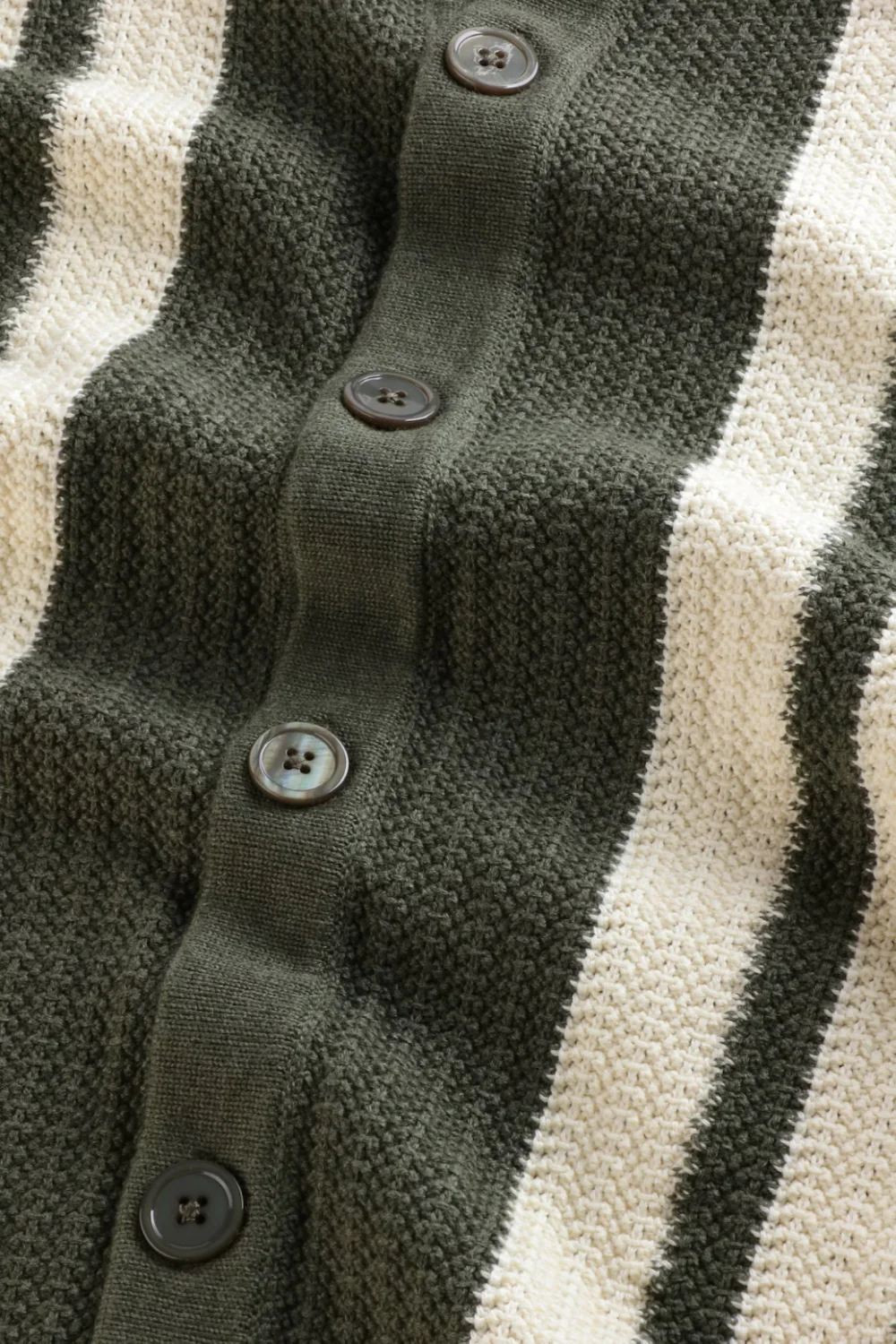 NN.07 Ares - Textured Stitch Shirt Croc Green - Image 4