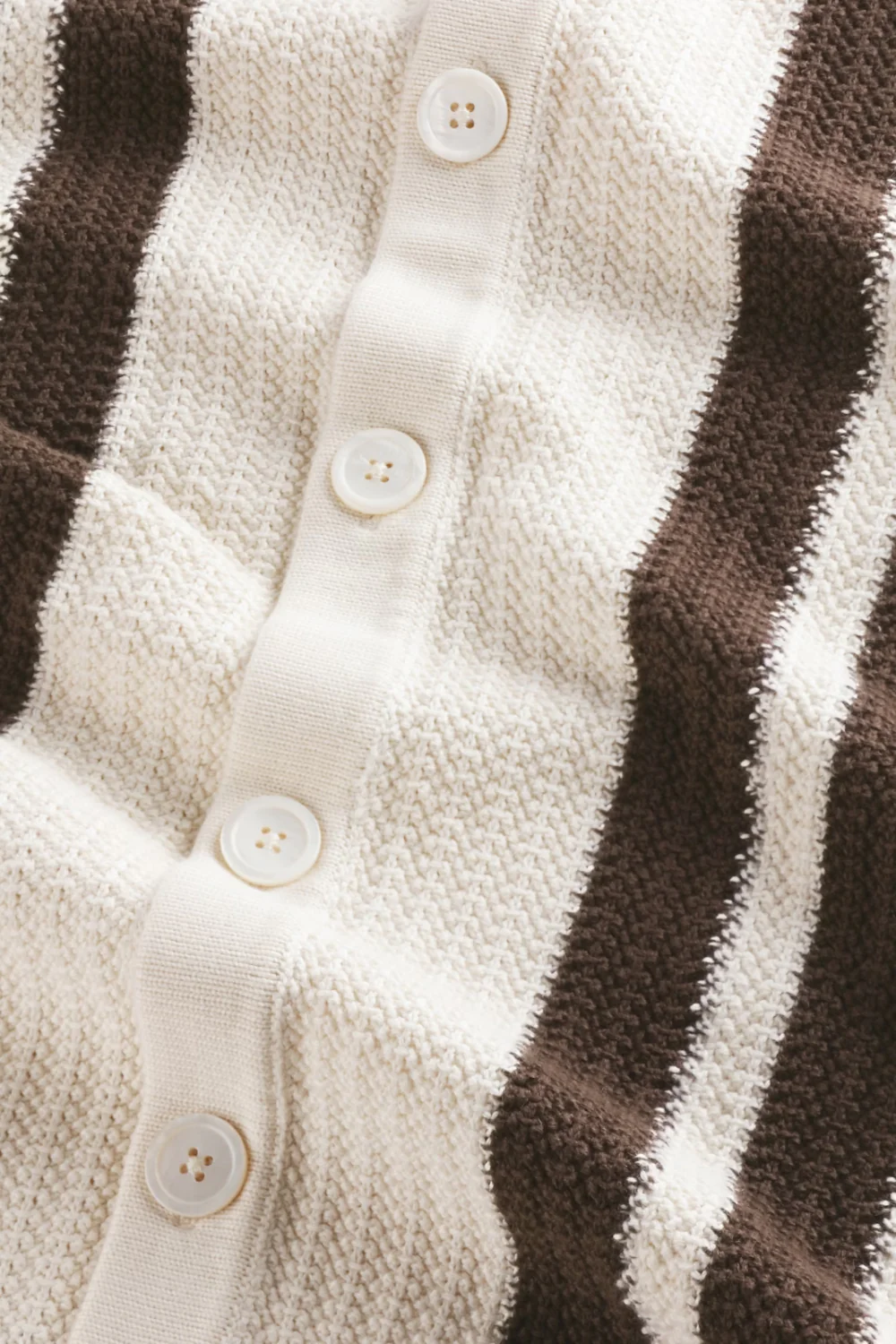 NN.07 Ares - Textured Stitch Shirt Ivory - Image 3