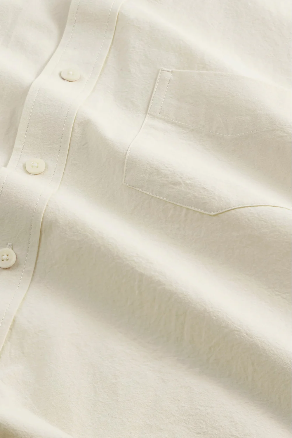 NN.07 Skyler Poplin Shirt Ivory - Image 2