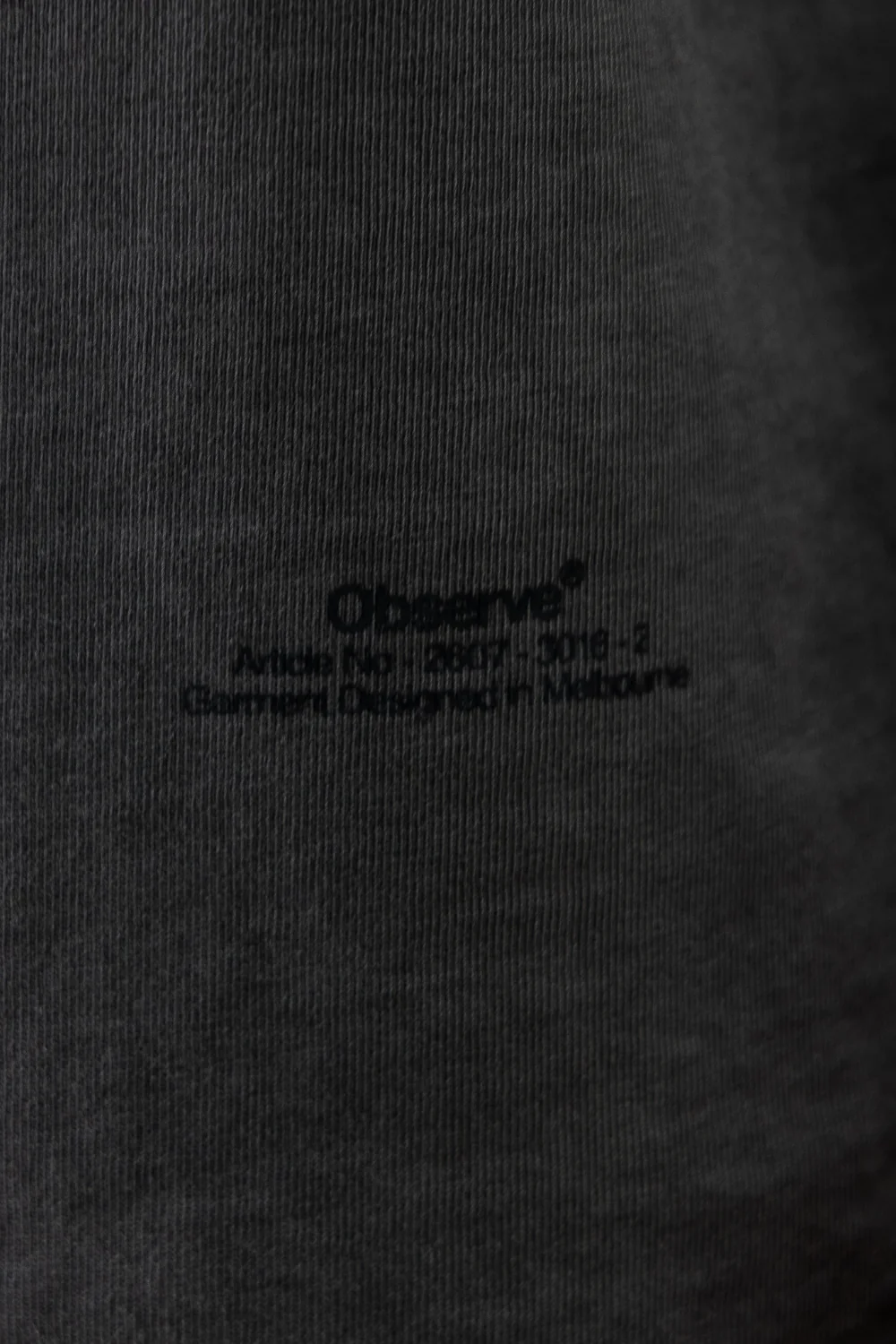 Observe / Raglan T-Shirt - Stone - Image 3