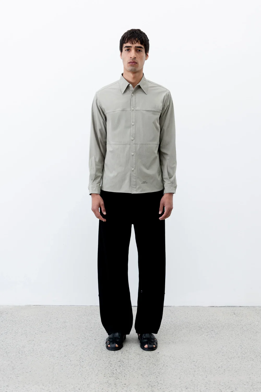 Observe / Rip Stop Panel Shirt - Sage