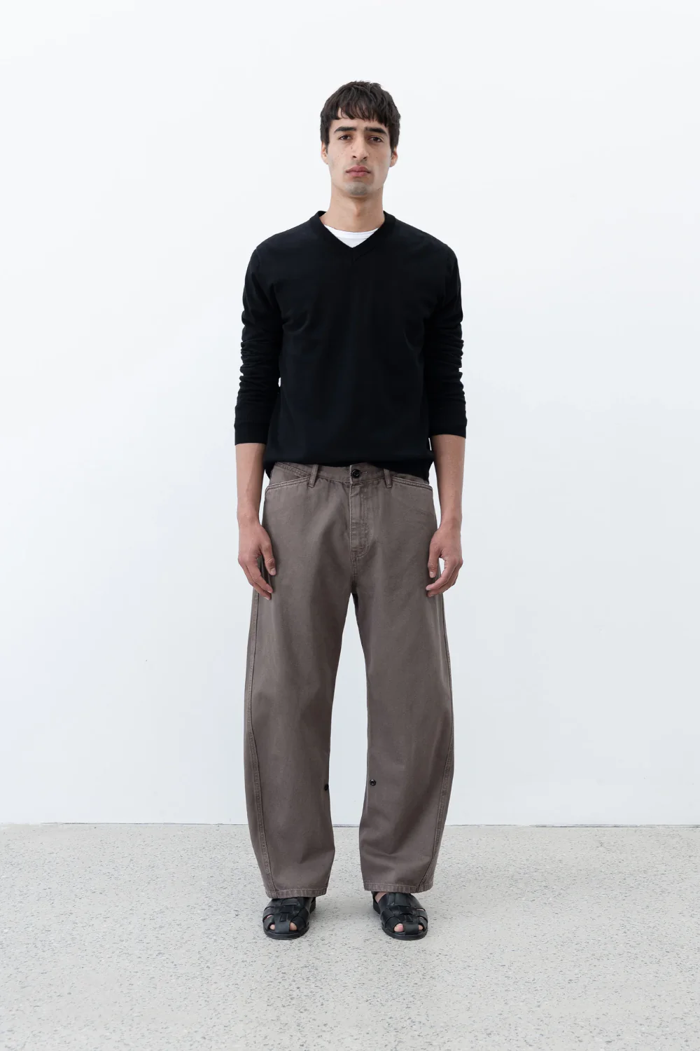 Observe / Twisted Cambia Denim Pant - Taupe