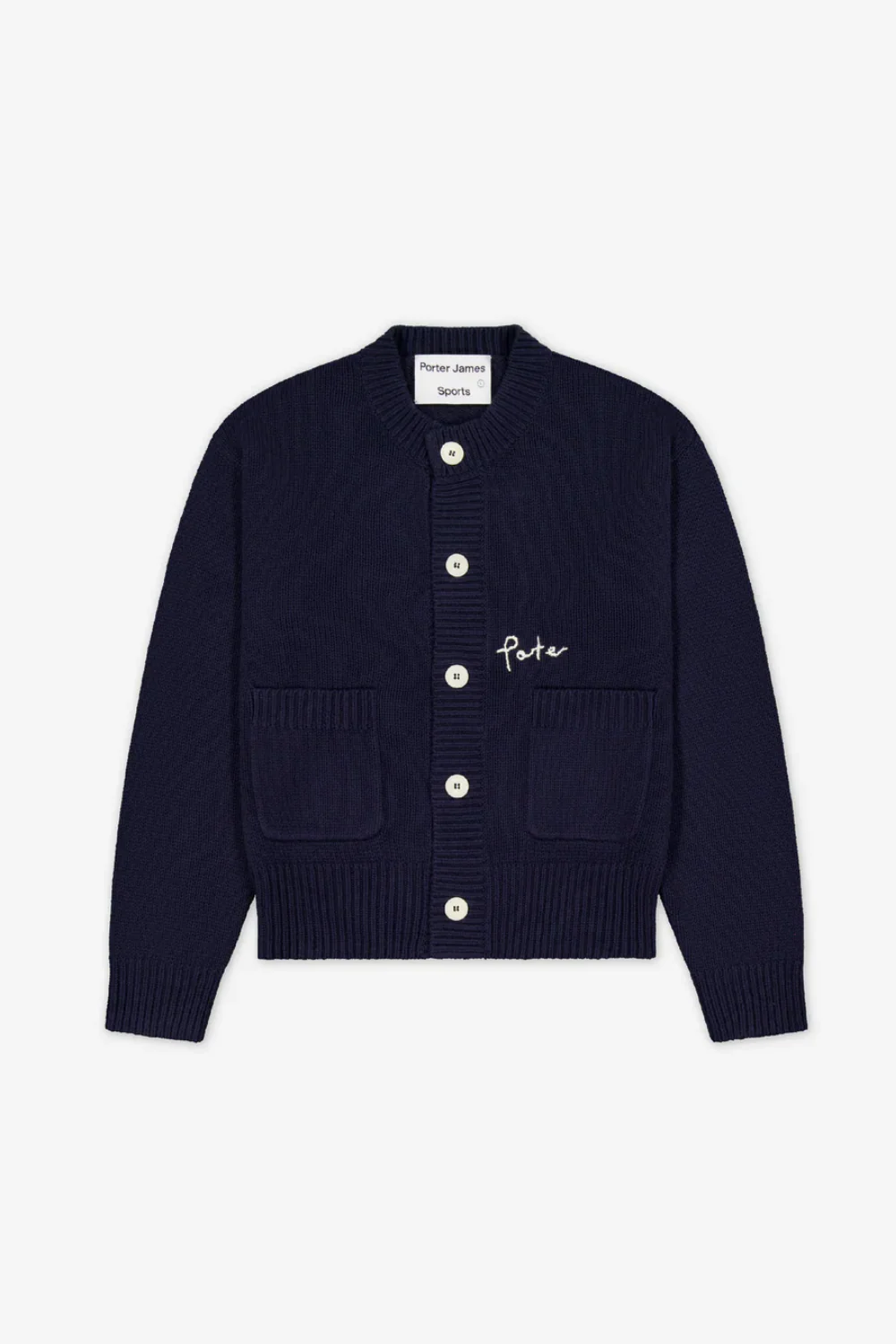 Organic Cotton Cardigan Navy