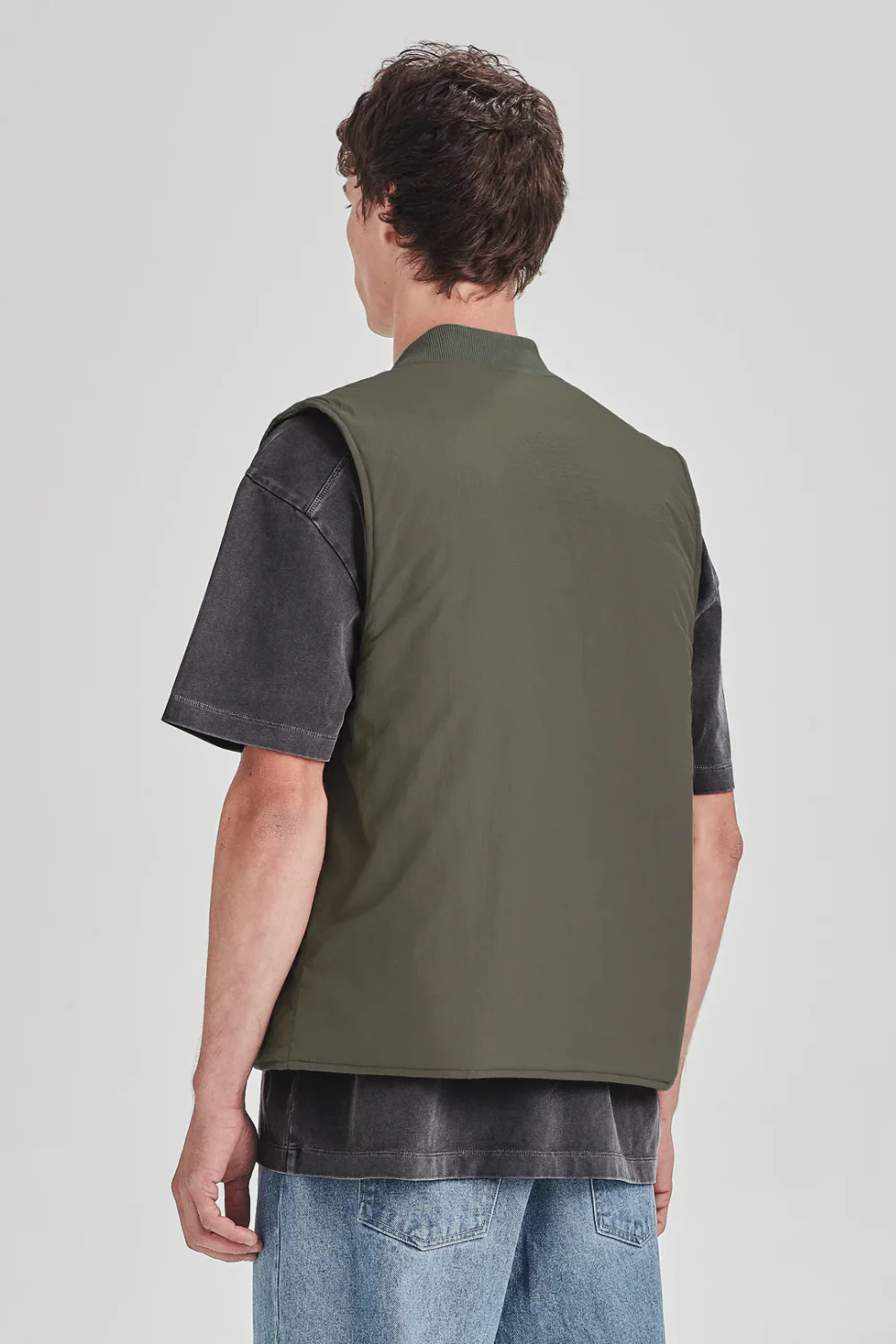 Commoners - PADDED VEST - OLIVE GREY - Image 2