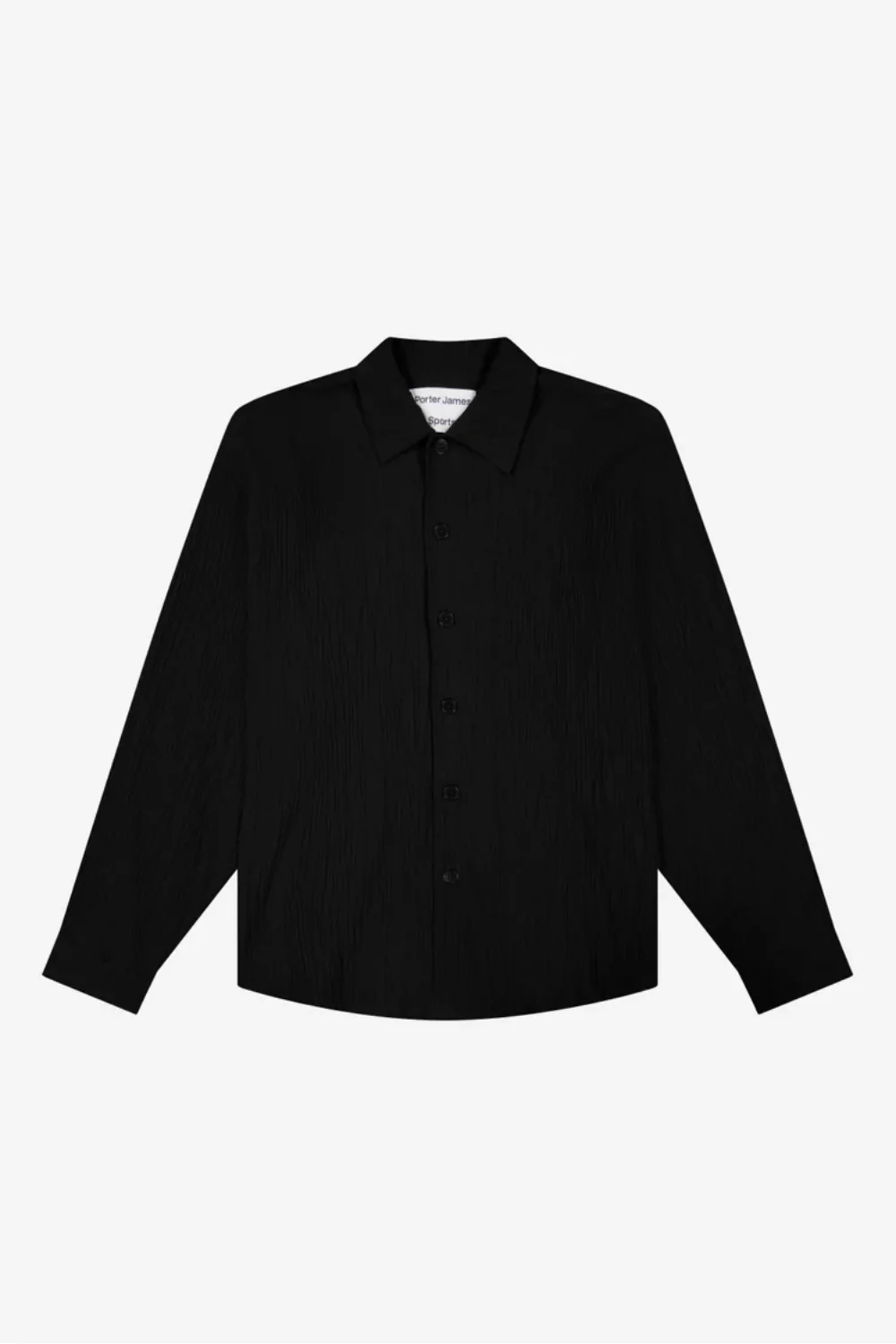 Porter James / Pleated Big Business Shirt Black