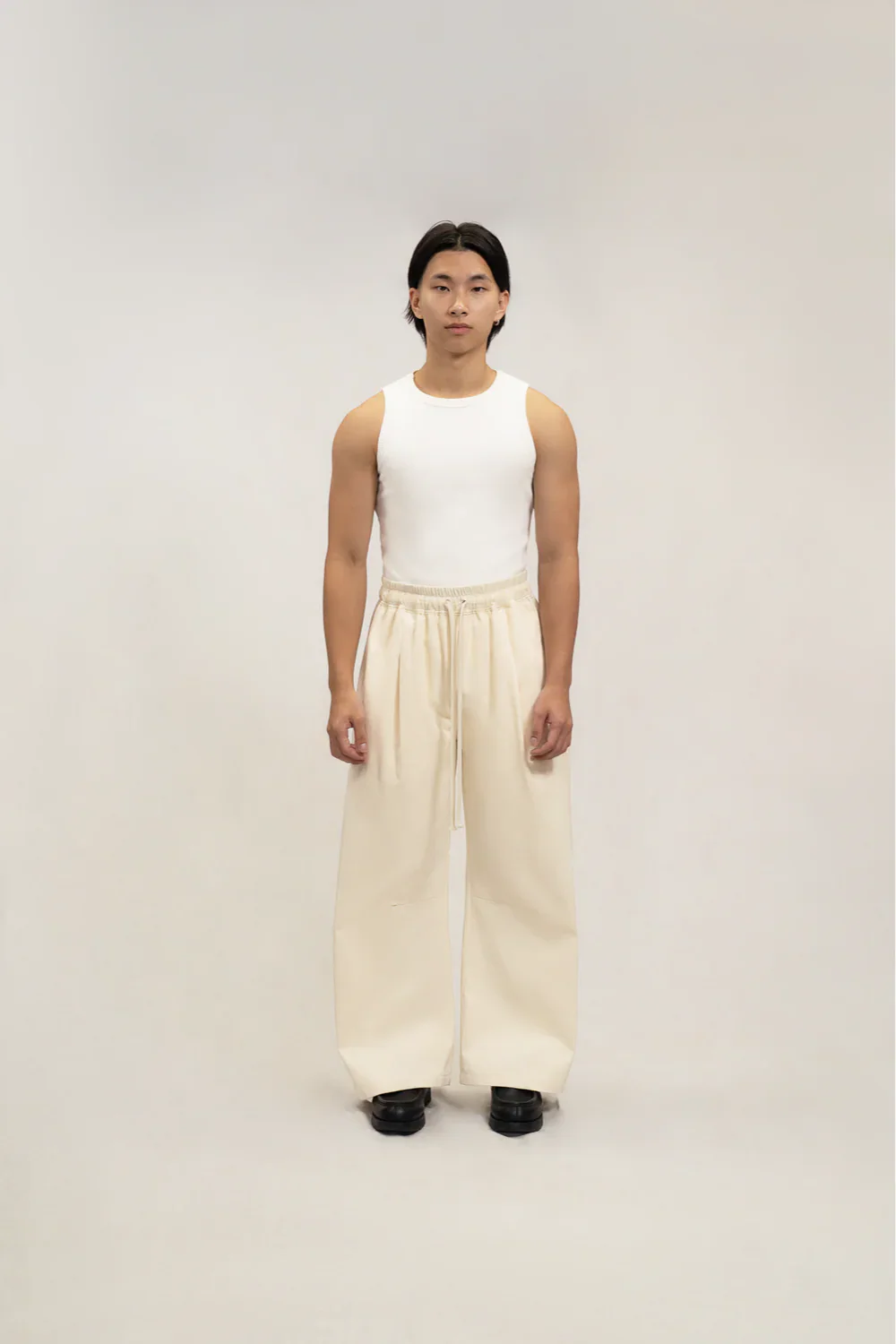 Pleated Pant - Ivory - Image 2