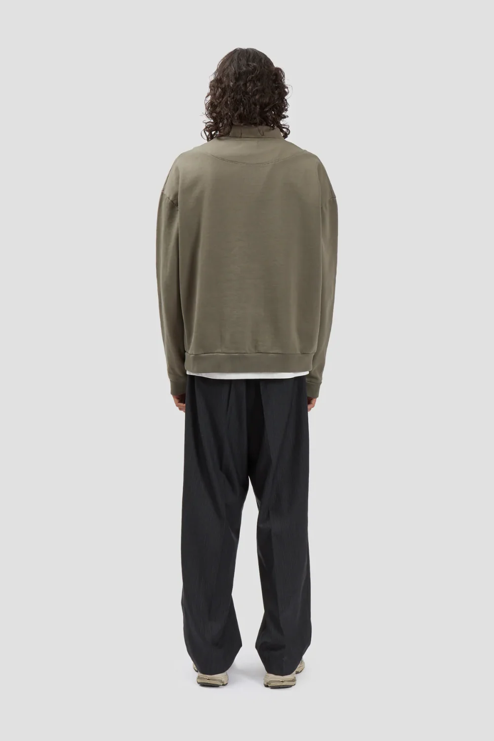 Fairly Normal - Polo Sweatshirt Taupe - Image 4