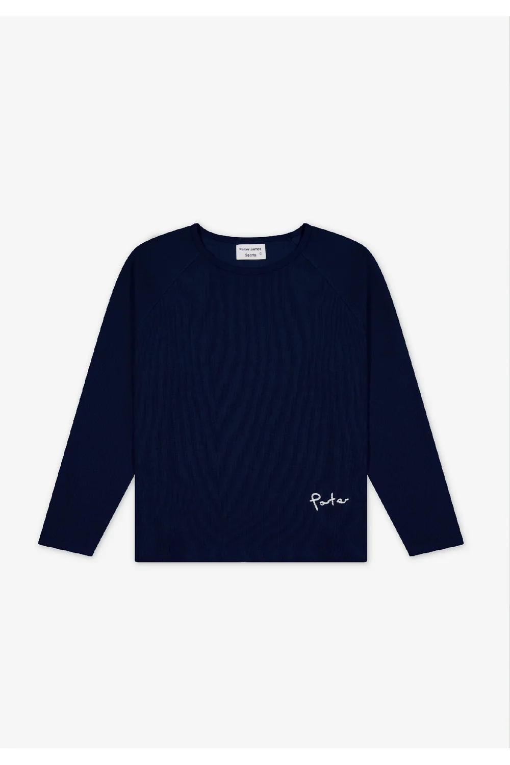 Porter James Sports Long Sleeve Waffle Navy